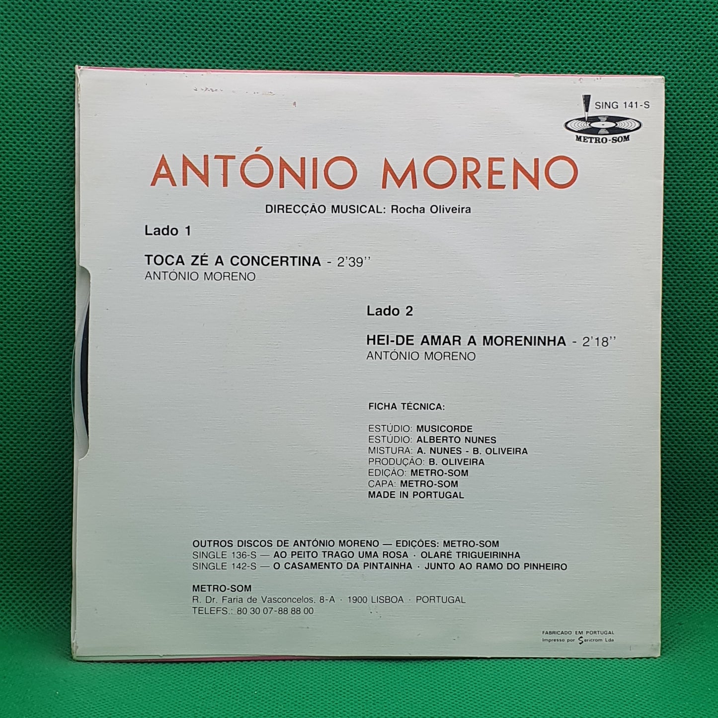 António Moreno – Toca Zé A Concertina