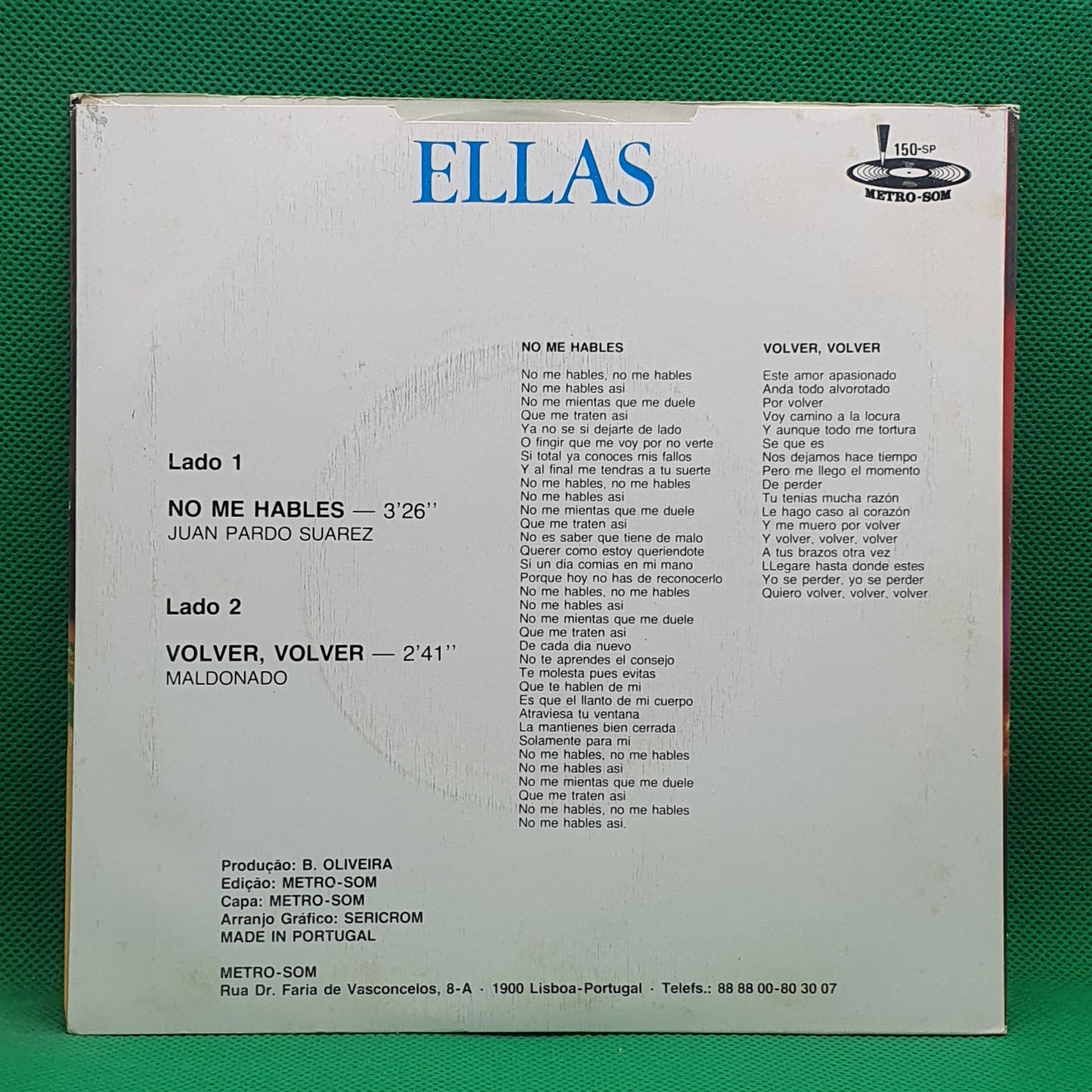 Ellas – No Me Hables / Volver, Volver