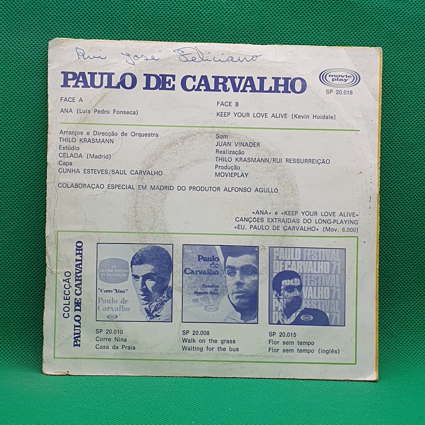 Paulo De Carvalho – Ana / Keep Your Love Alive