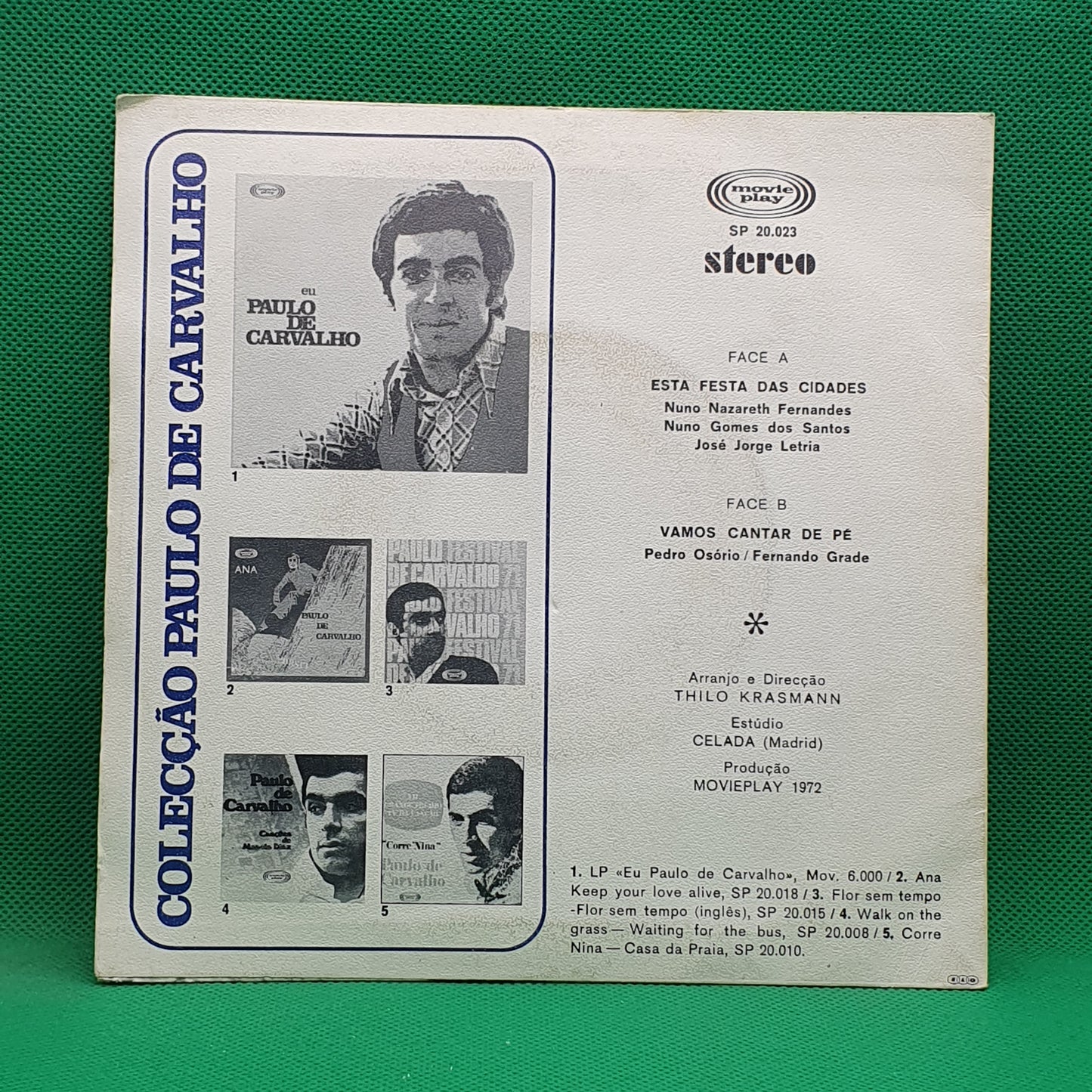 Paulo De Carvalho – Grande Prémio T.V Da Canção 1972