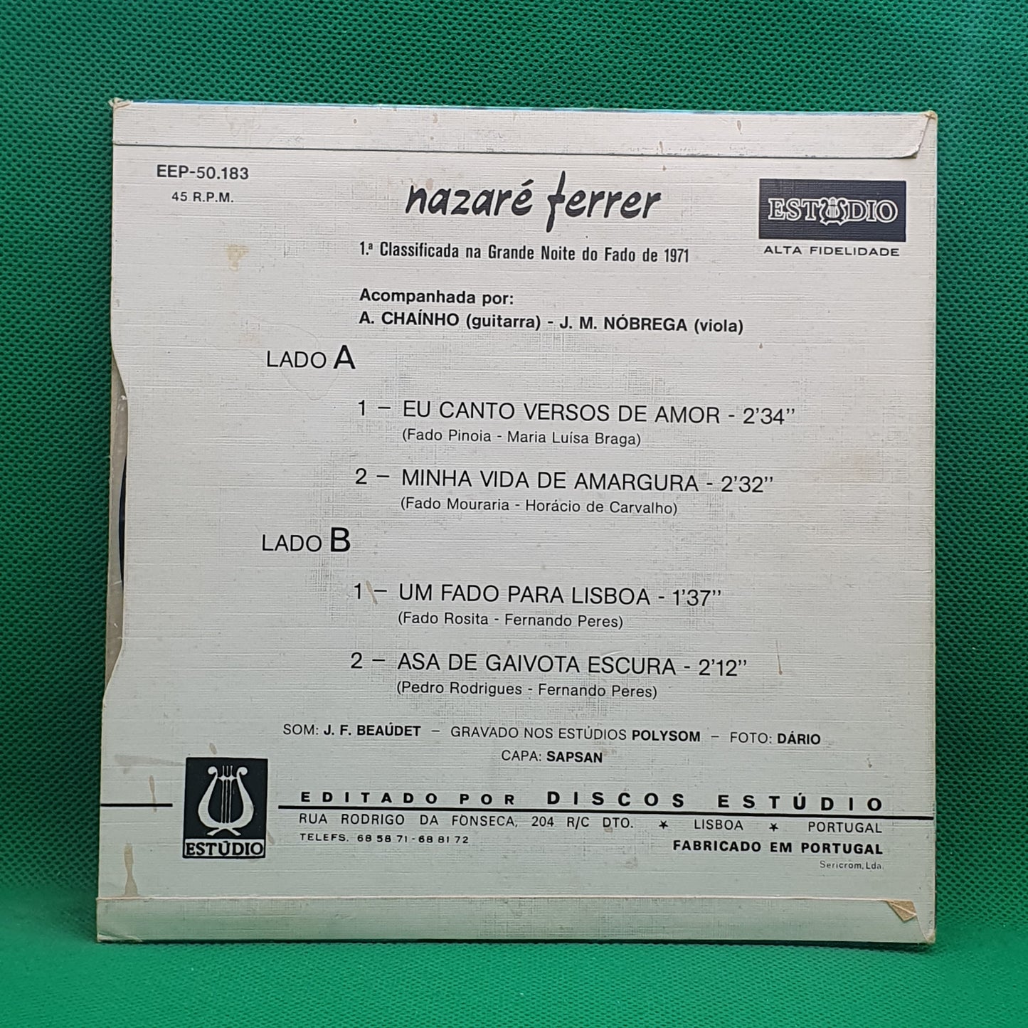 Nazaré Ferrer – Eu Canto Versos De Amor