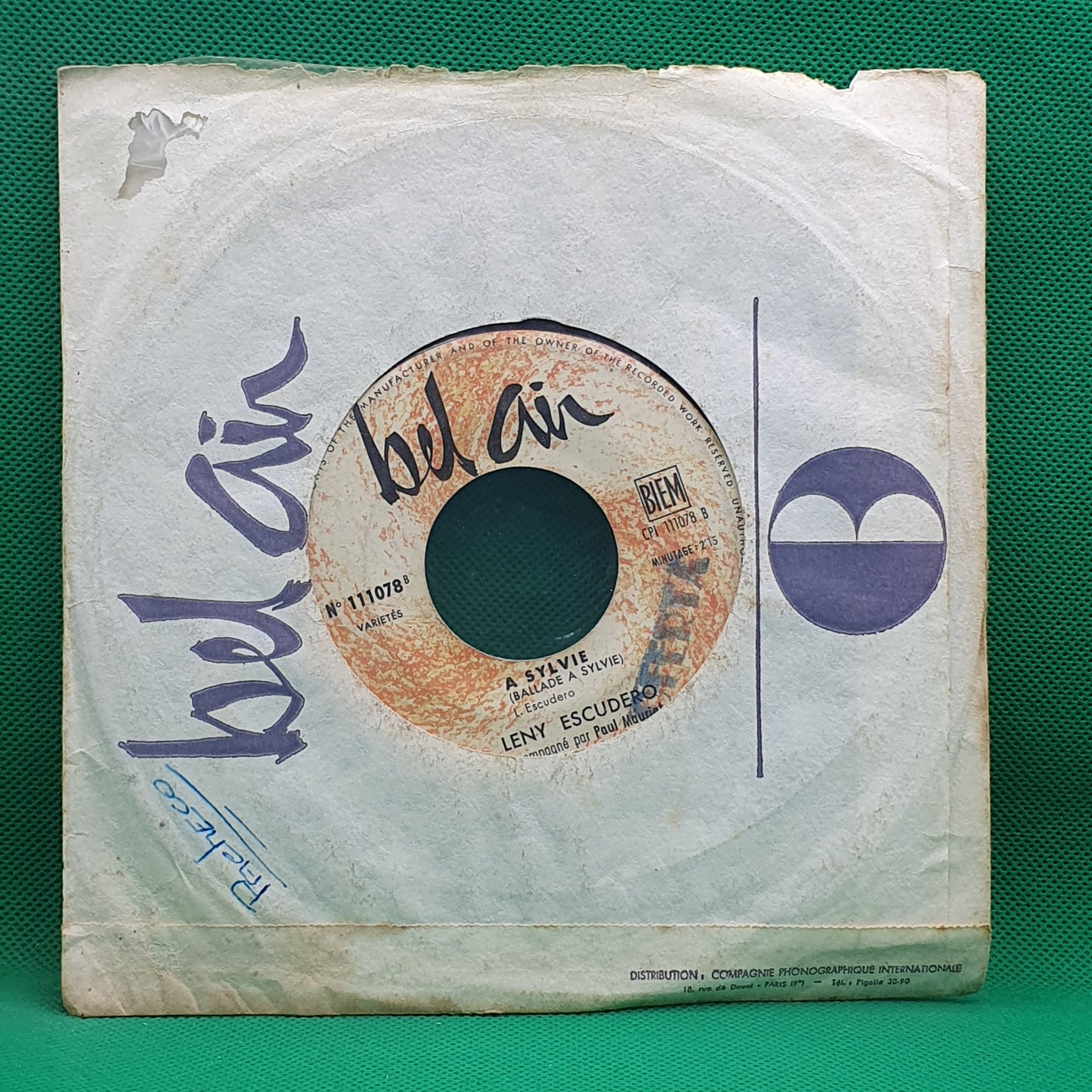 Leny Escudero - Por Un Amor Nino / Ballade a Sylvie