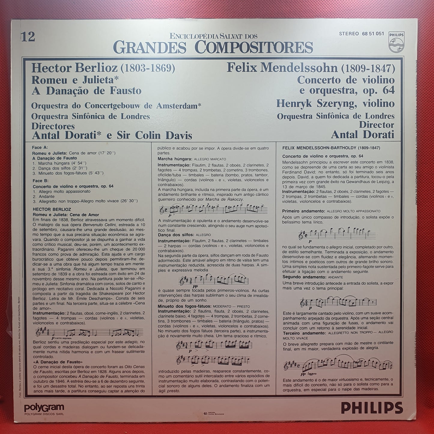Berlioz, Oquestra Dos Concertos Lamoureux , Igor Markevitch – Sinfonia Fantástica, Op. 14