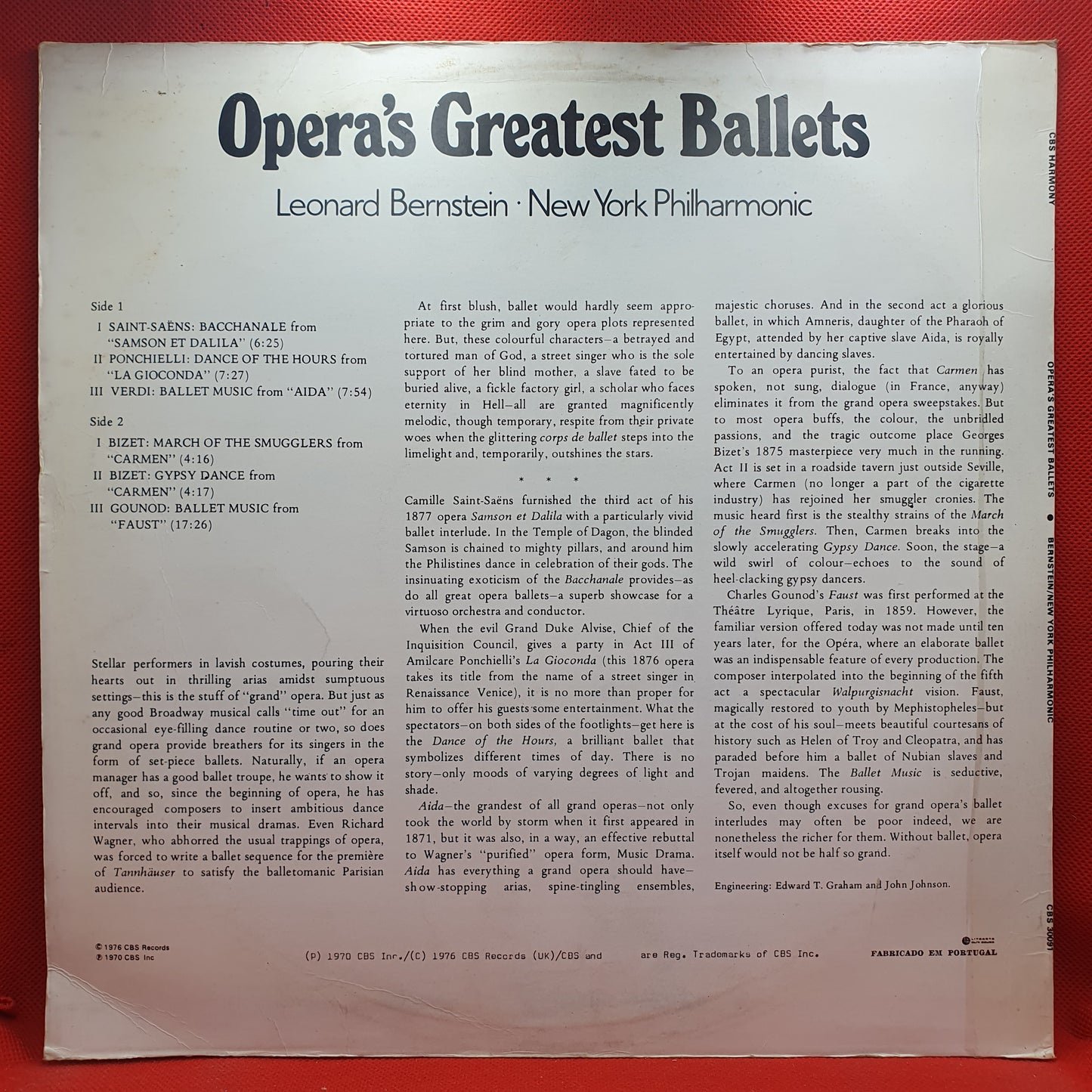 Leonard Bernstein, New York Philharmonic – Opera's Greatest Ballets