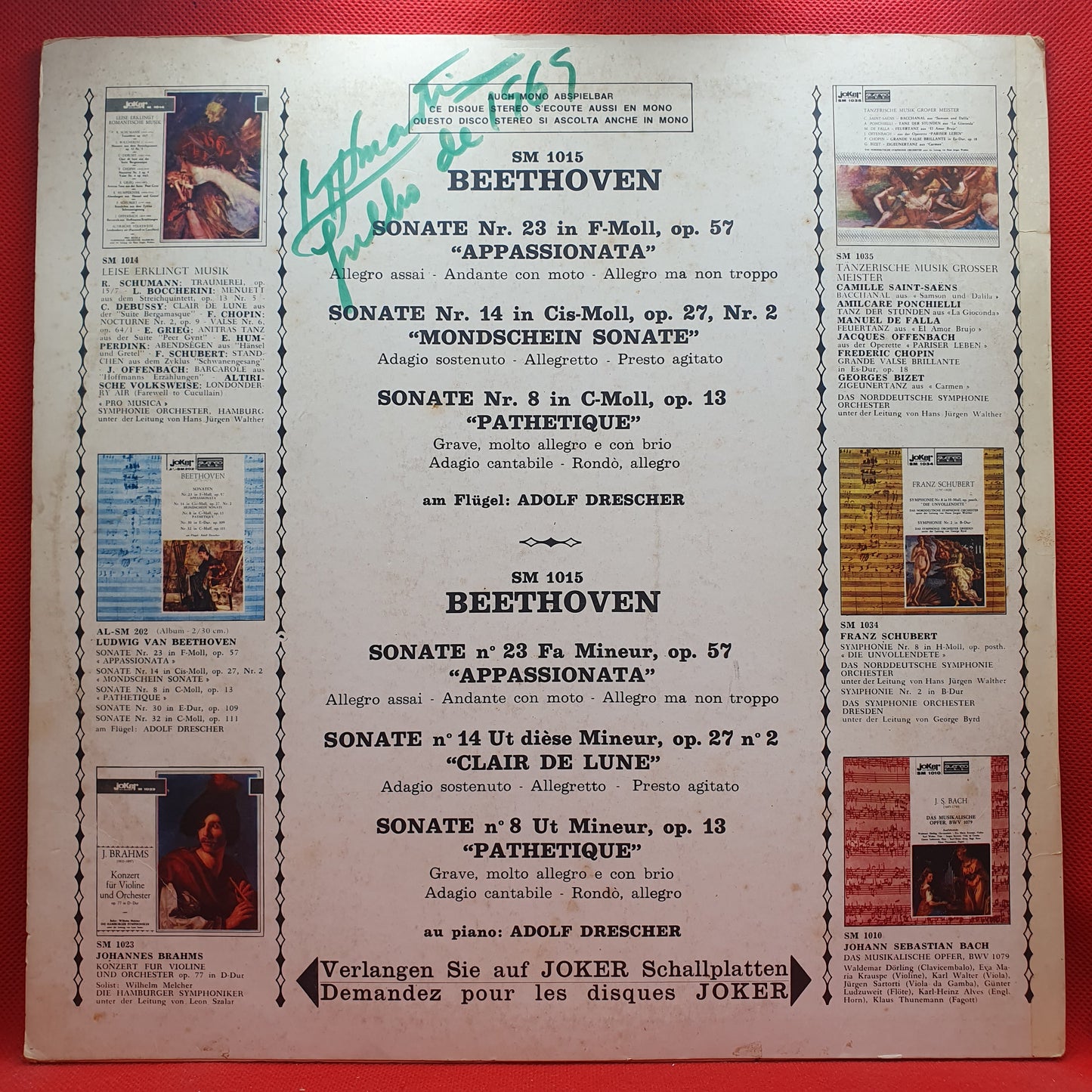 Adolf Drescher plays Beethoven – Sonaten