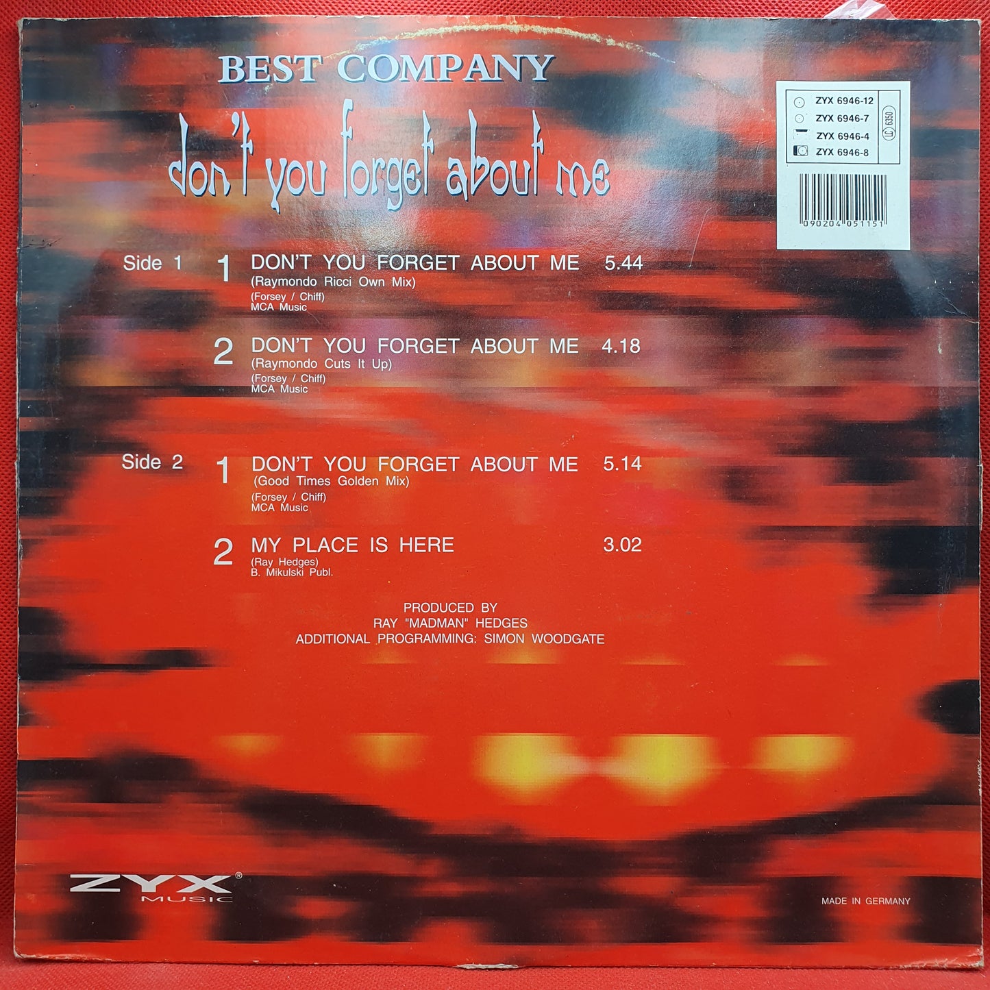 Best Company – Don't You Forget About Me