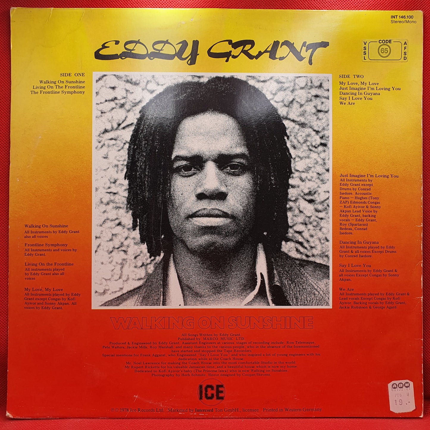 Eddy Grant – Walking On Sunshine