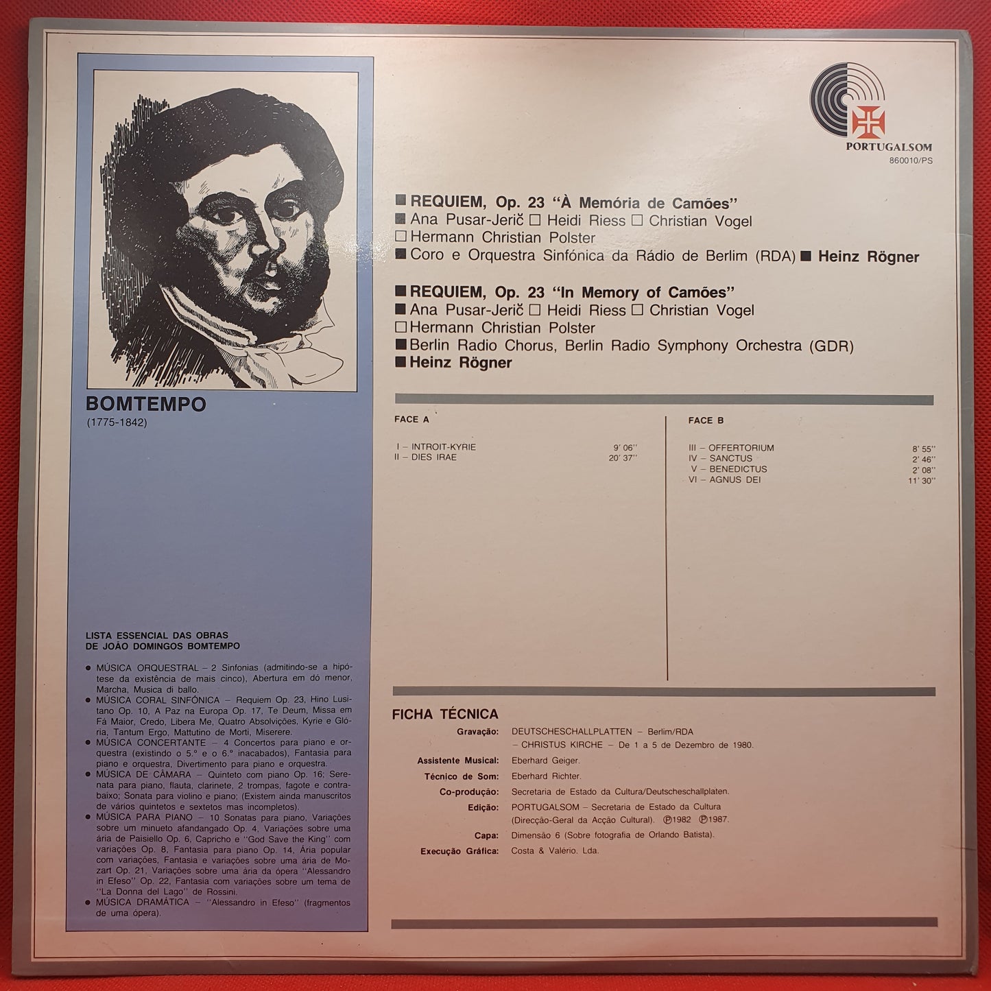 Bomtempo, Berlin Radio Symphony Orchestra – Requiem, Op. 23 À Memória De Camões