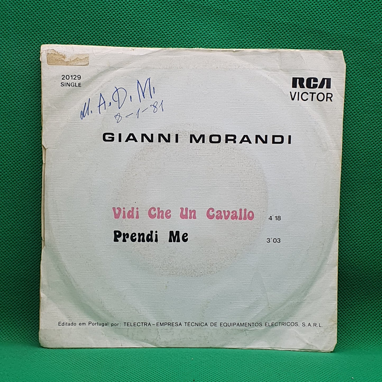 Gianni Morandi – Vidi Che Un Cavallo / Prendi Me