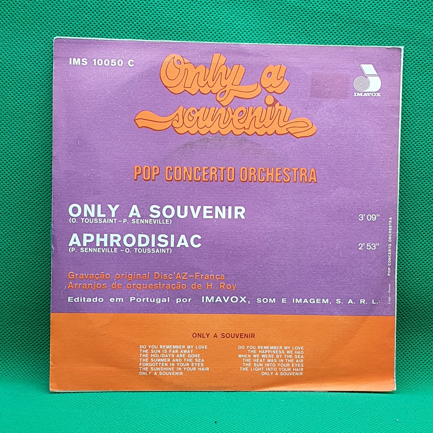 Pop Concerto Orchestra – Only A Souvenir