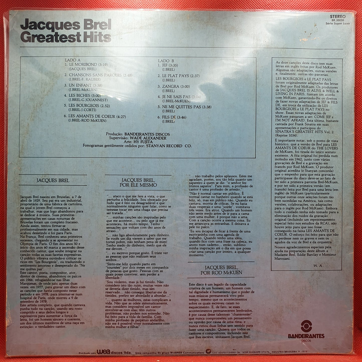 Jacques Brel – Greatest Hits