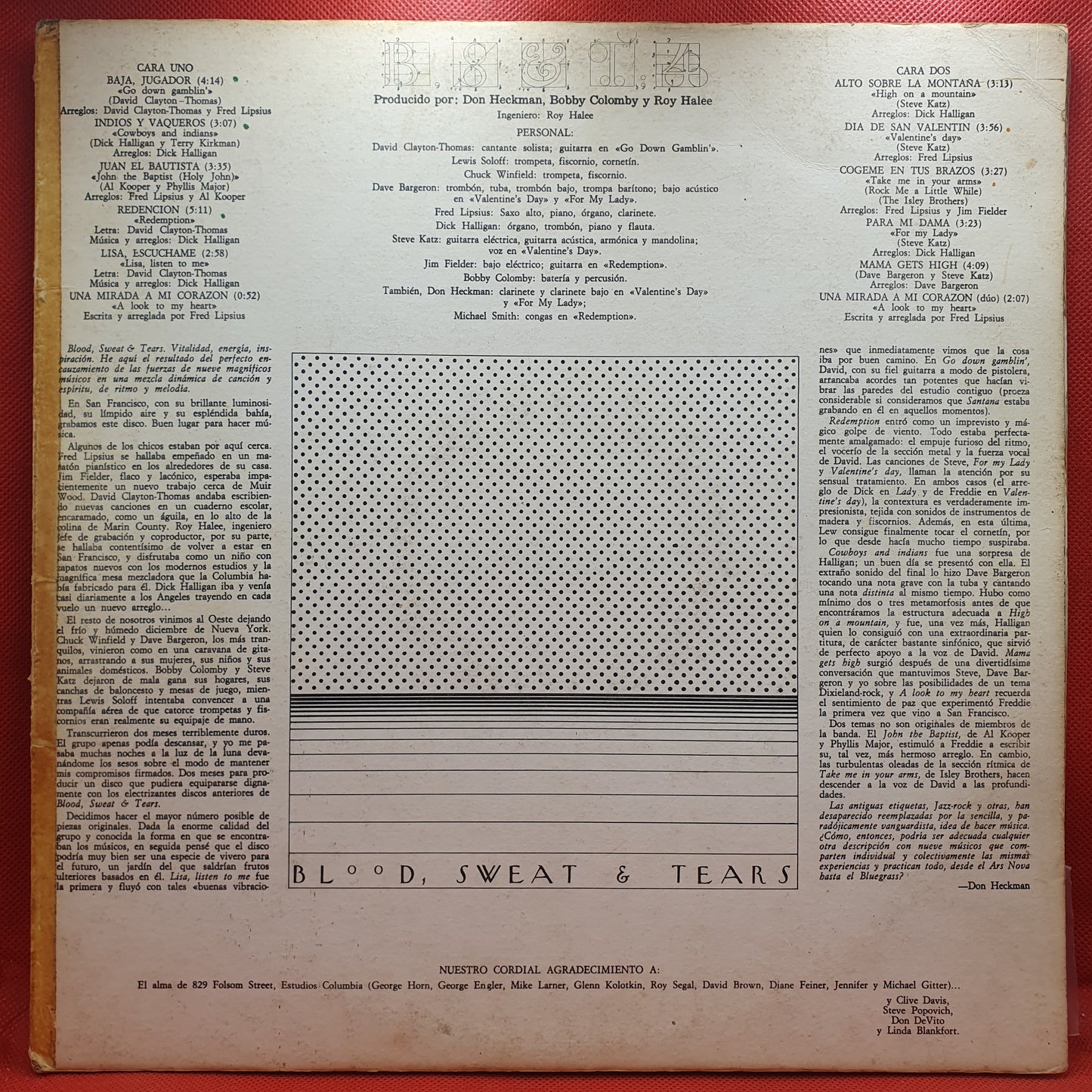 Blood, Sweat & Tears – B, S & T 4