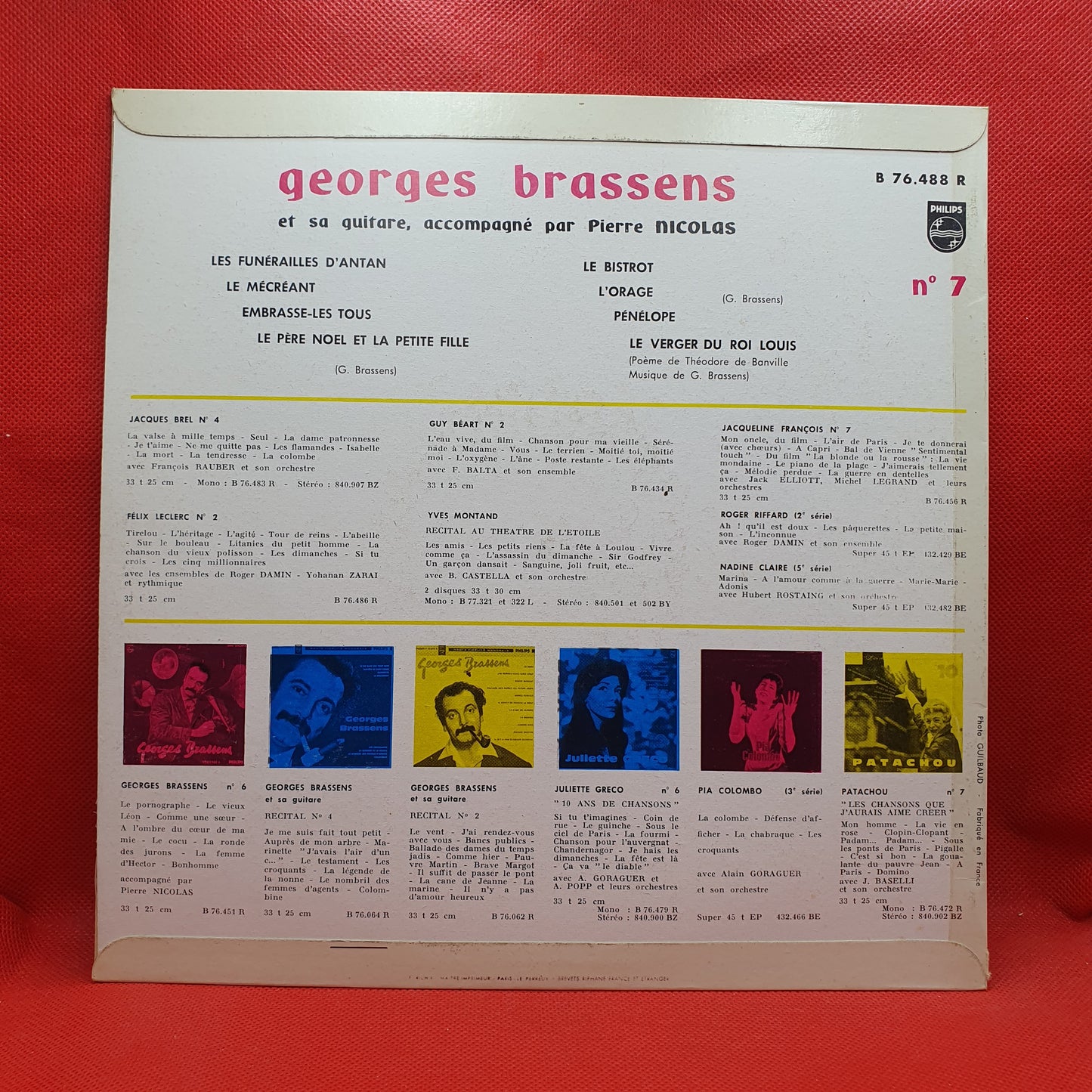 Georges Brassens – N° 7