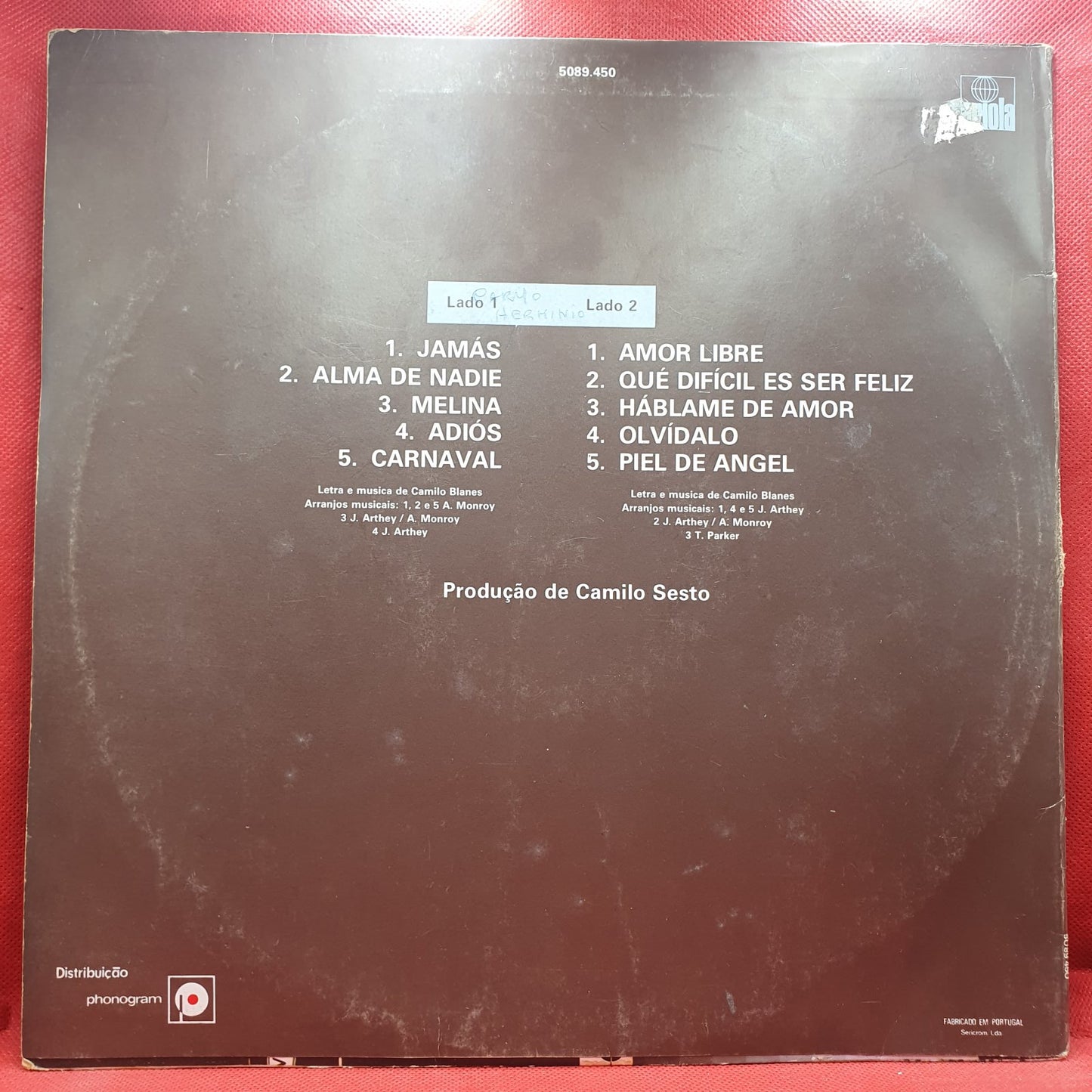 Camilo Sesto - Amor Libre (LP)