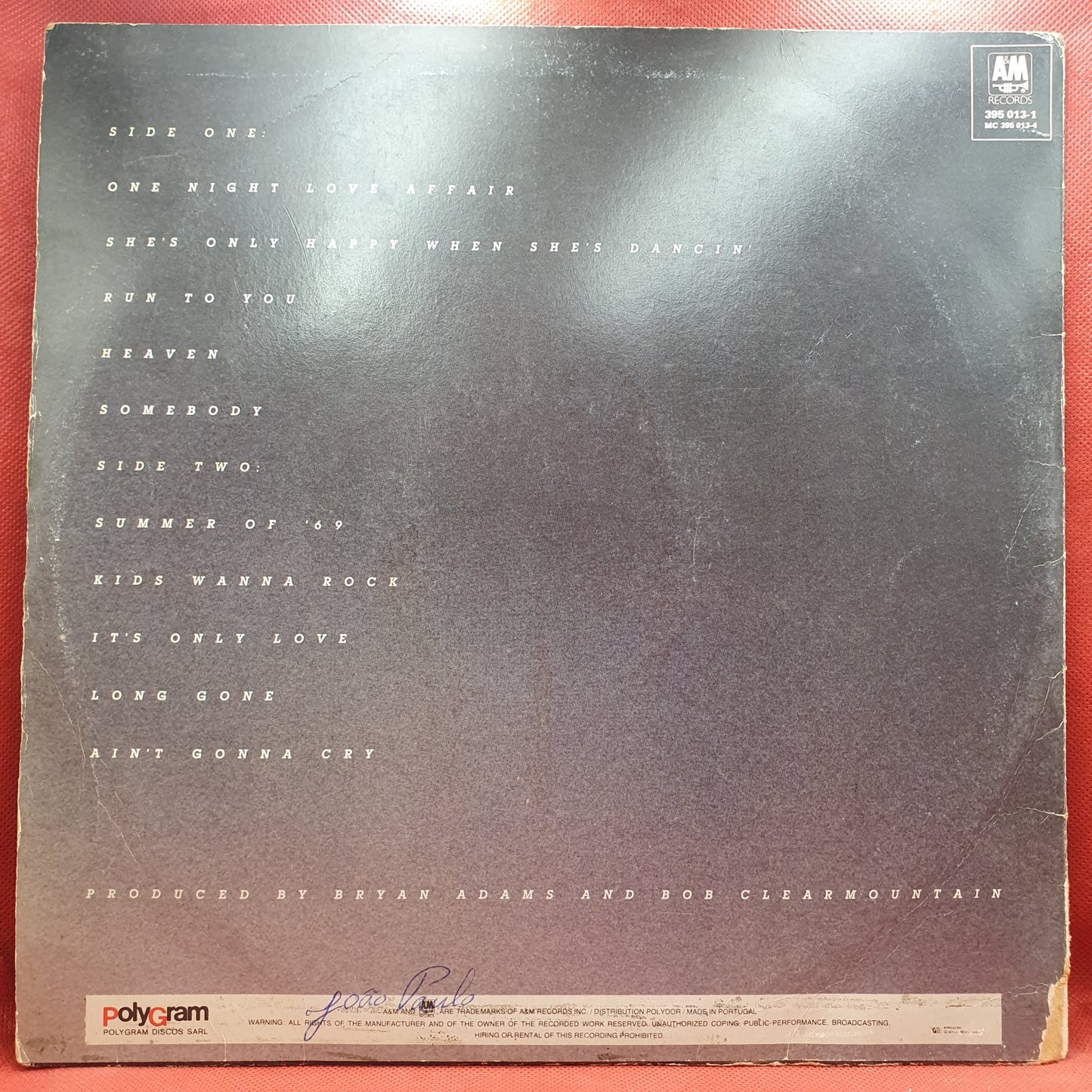 Bryan Adams - Reckless (LP)