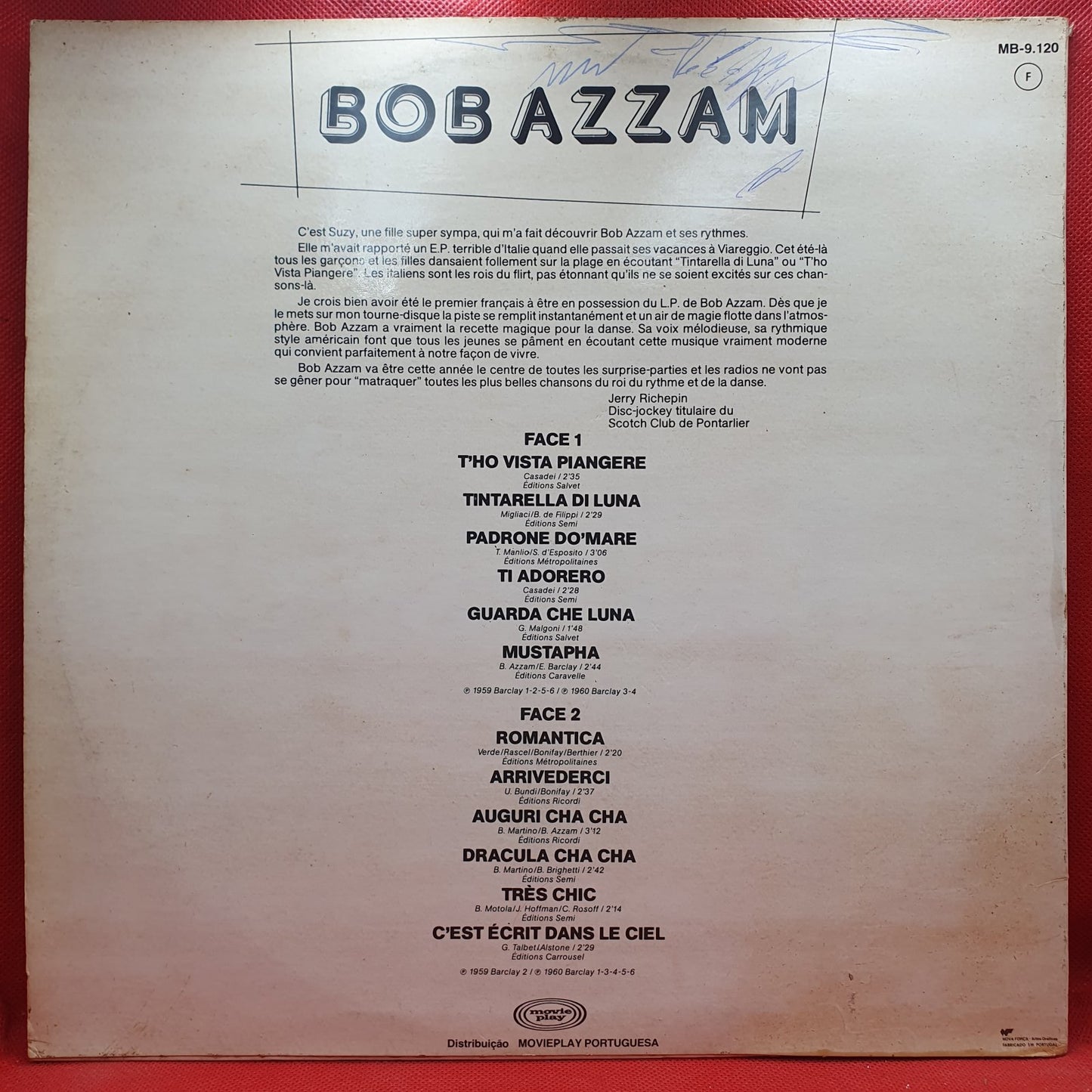 Bob Azzam - Dancez Avec Bob Azzam (LP)