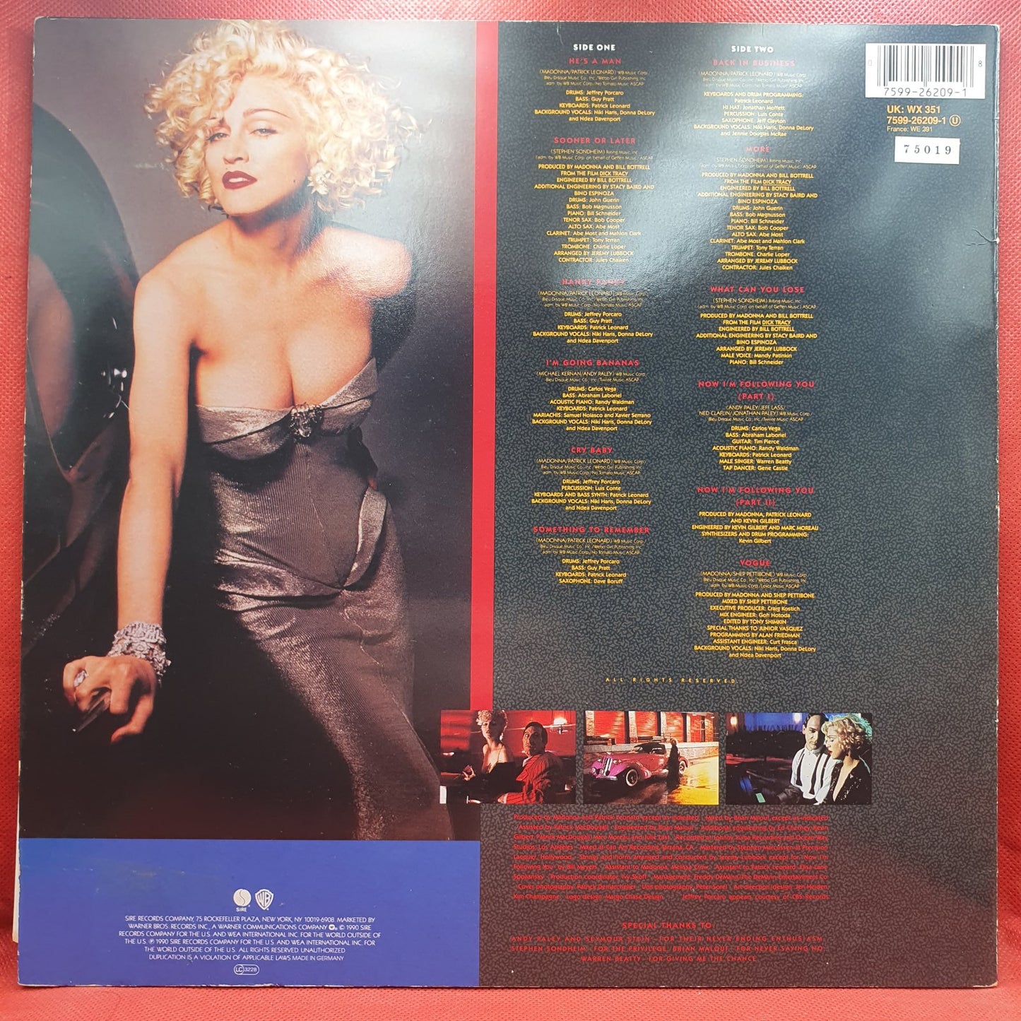 Madonna - I'm Breathless (Music From And Inspired By The Film Dick Tracy) (LP)
