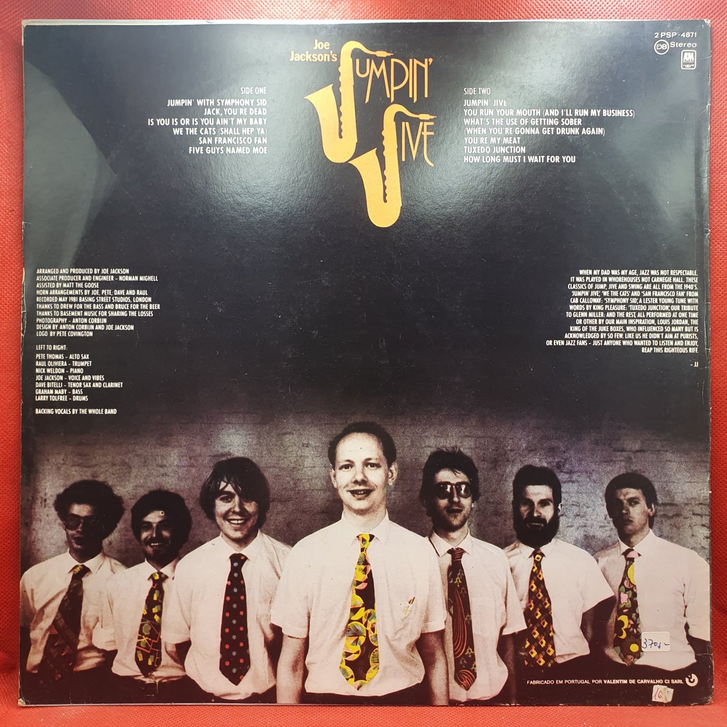 Joe Jackson - Joe Jackson's Jumpin' Jive (LP)