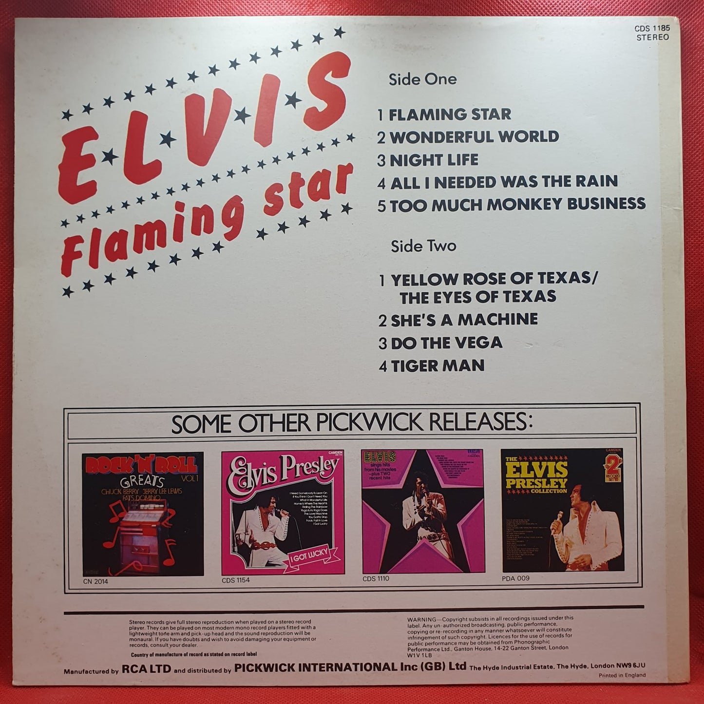 Elvis* - Flaming Star (LP)