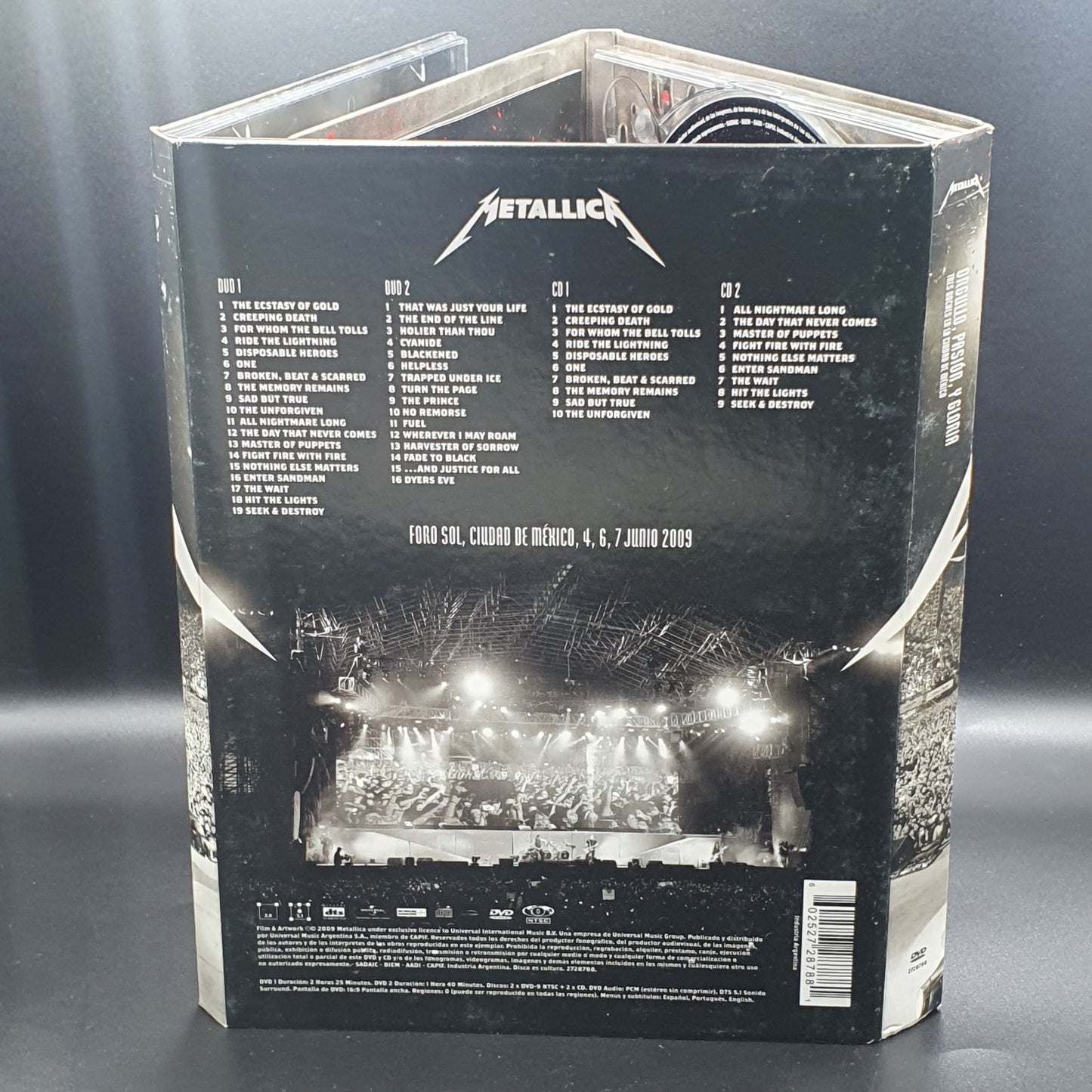 Metallica - Orgullo, Pasión, Y Gloria - Tres Noches En La Ciudad De México (DVD Música)