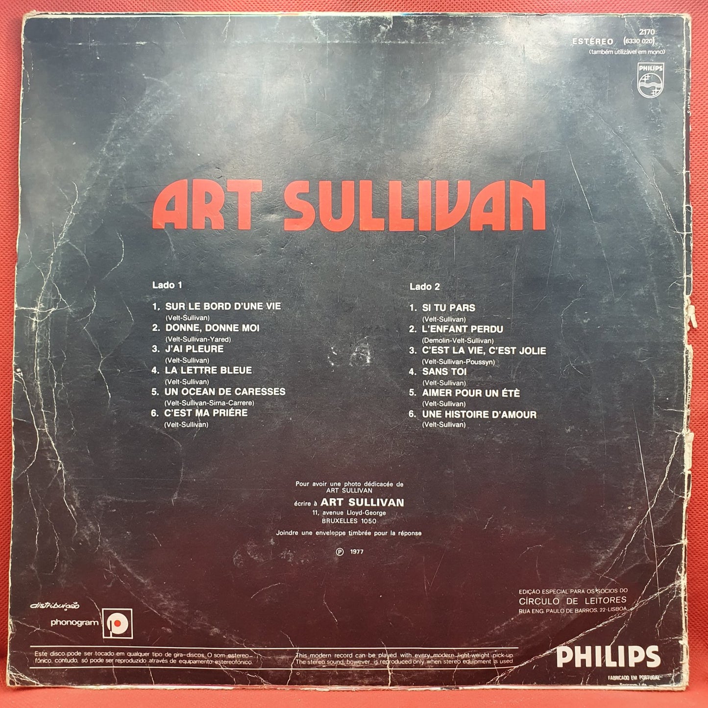 Art Sullivan - Sur Le Bord D'Une Vie (LP)