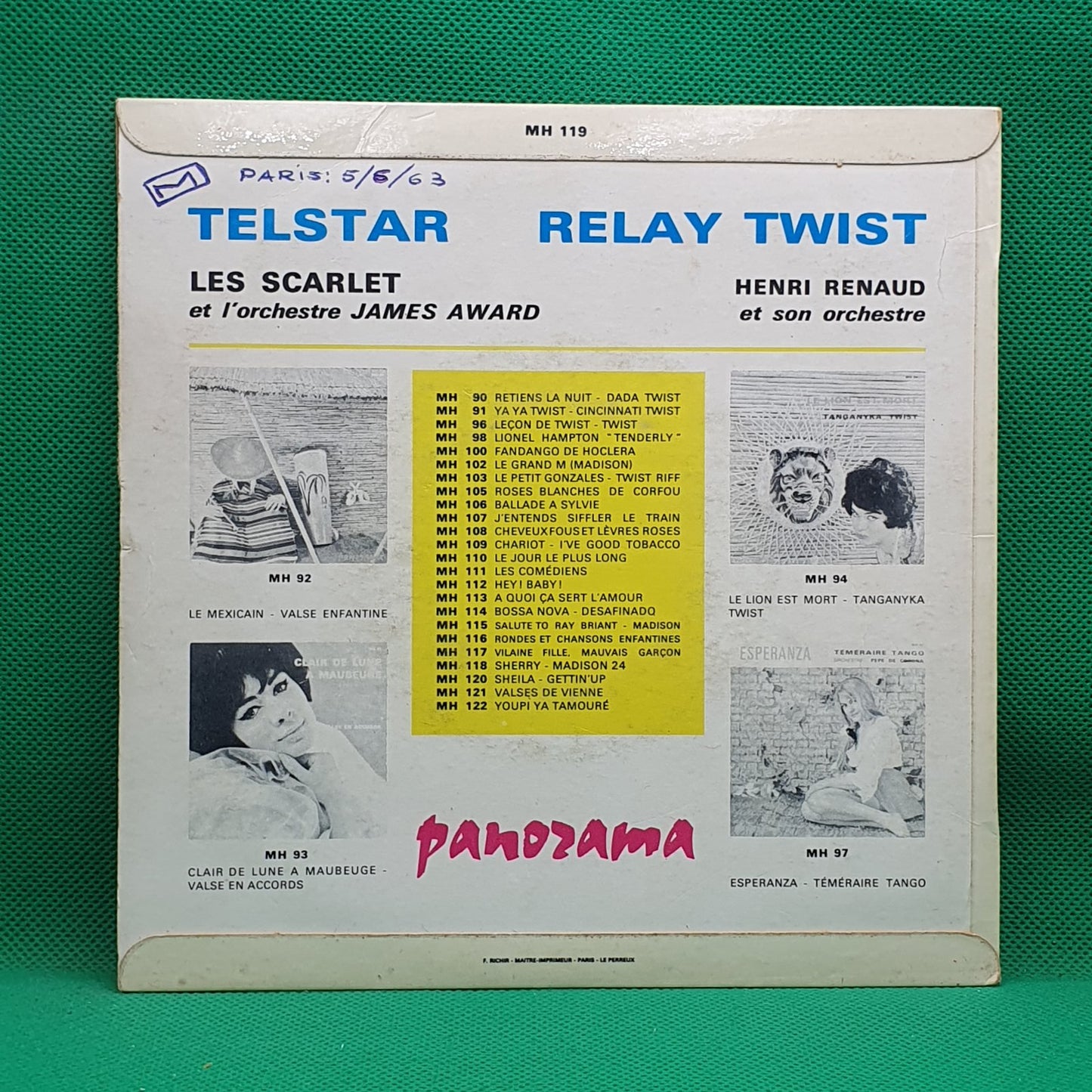 L'Orchestre James Award* Avec Les Scarlet / Henri Renaud Et Son Orchestre - Telstar / Relay Twist (SP)