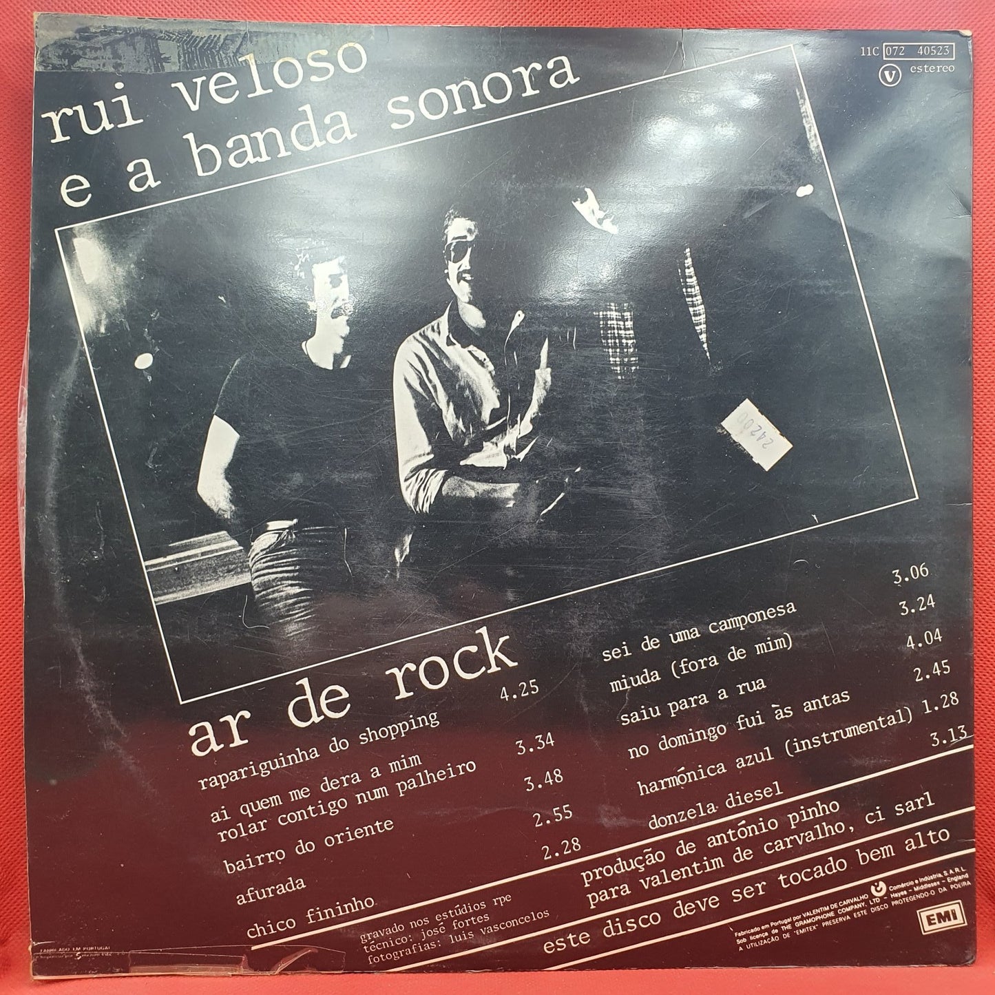 Rui Veloso E A Banda Sonora (2) - Ar De Rock (LP)