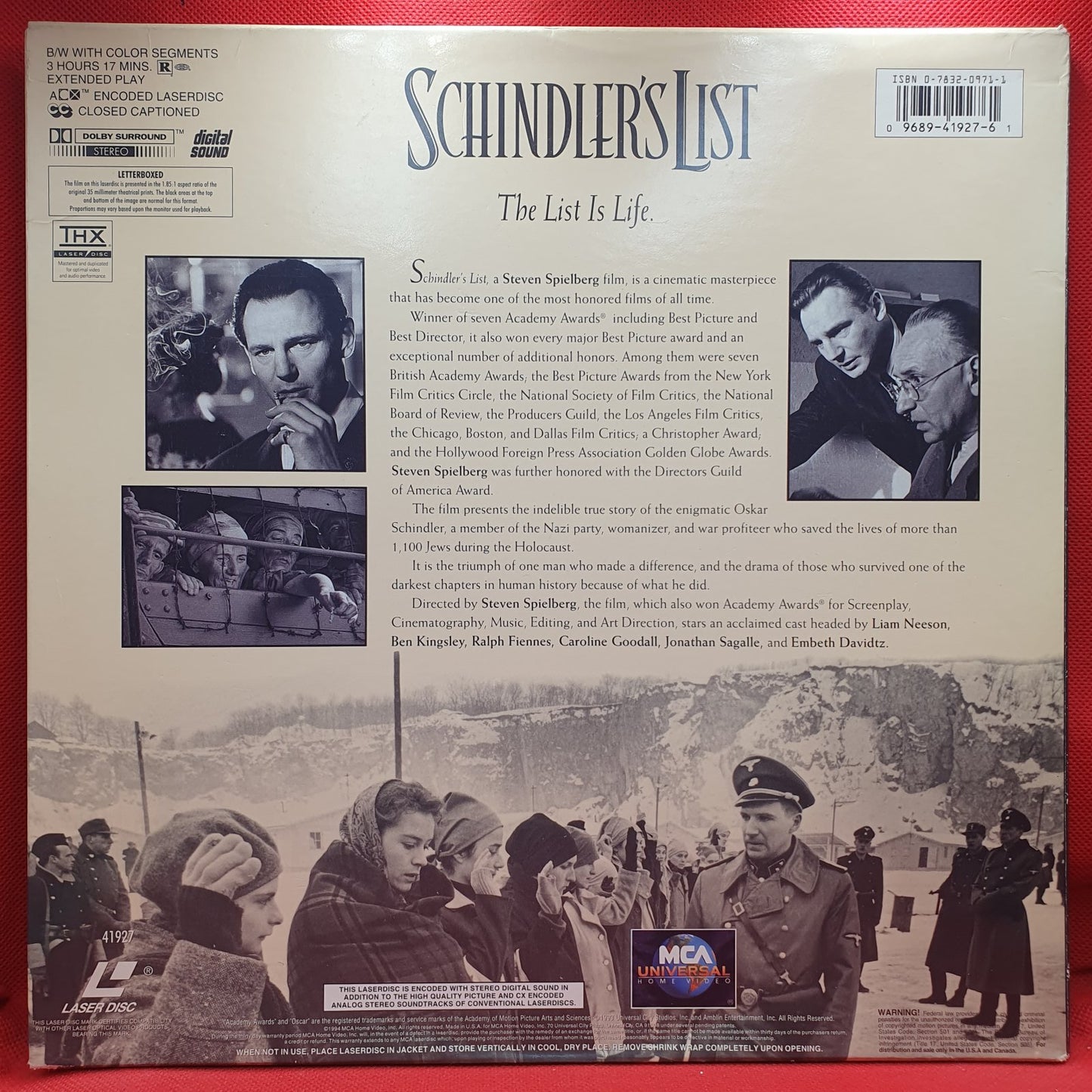 Schindler's List (Laser Disc)