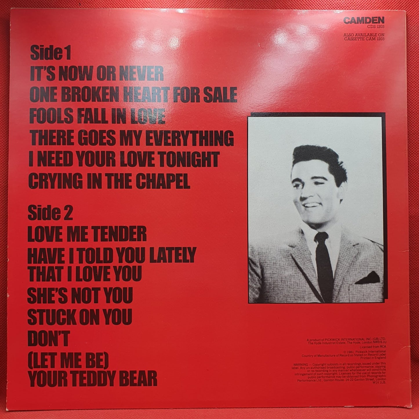 Elvis Presley - It's Now Or Never (LP)