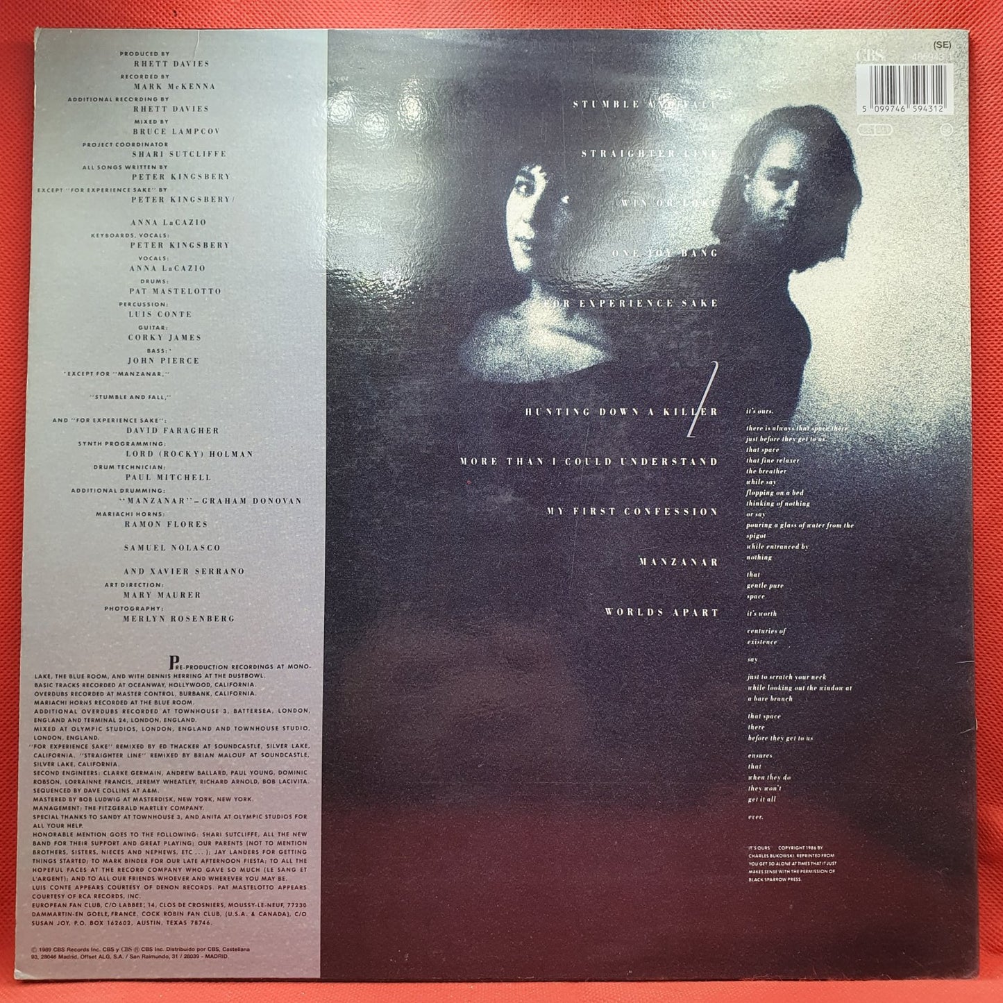 Cock Robin - First Love / Last Rites (LP)