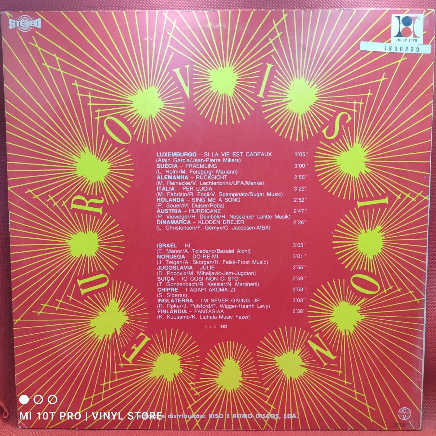 Vários Artistas –Eurovision 83 Luxemburgo (Si la Vie Est Cadeaux)