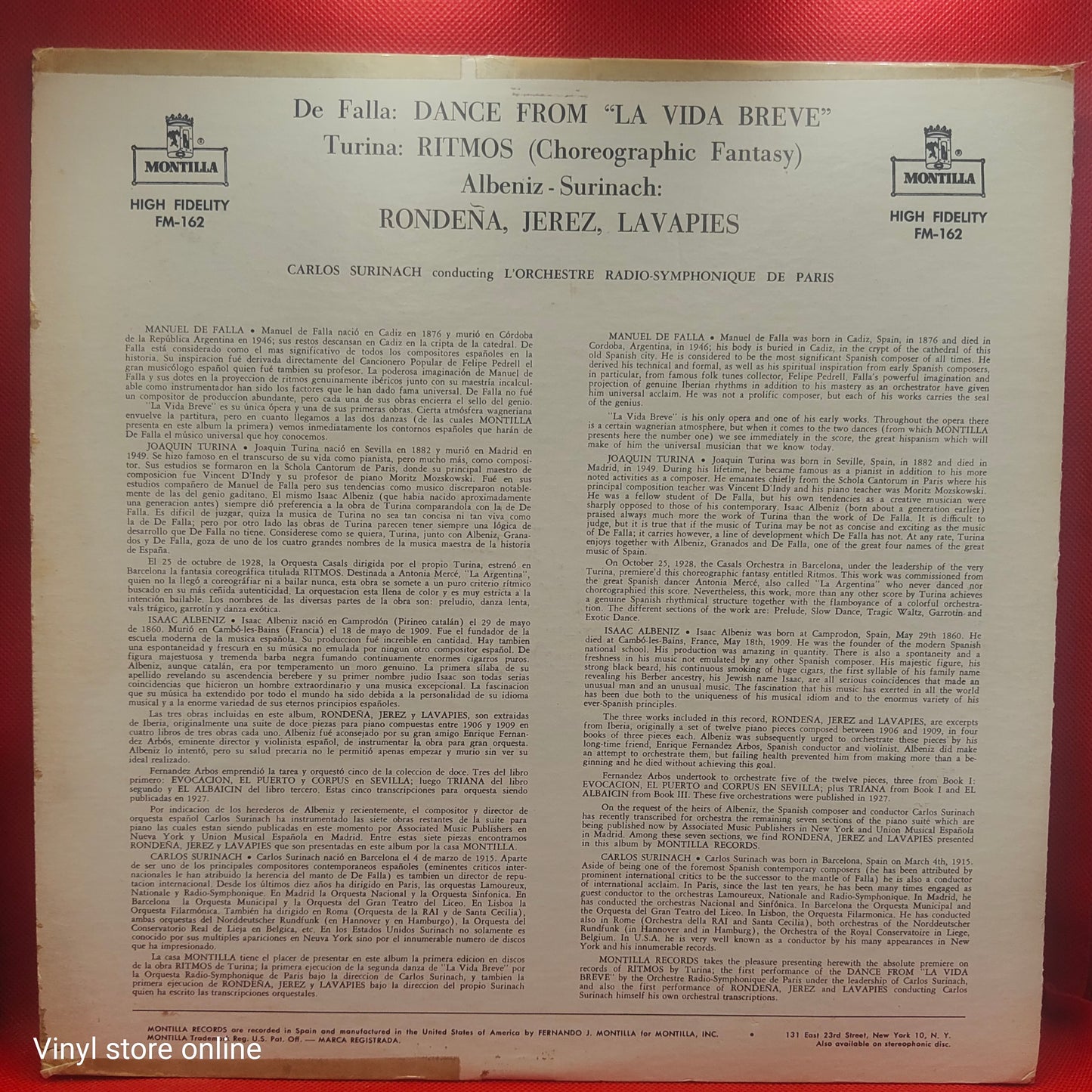 Carlos Surinach – Spanischer Tanz Nr. 1 / Ritmos / Rondeña, Jerez, Lavapies