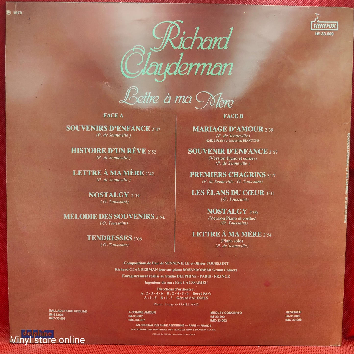 Richard Clayderman – Lettre A Ma Mère
