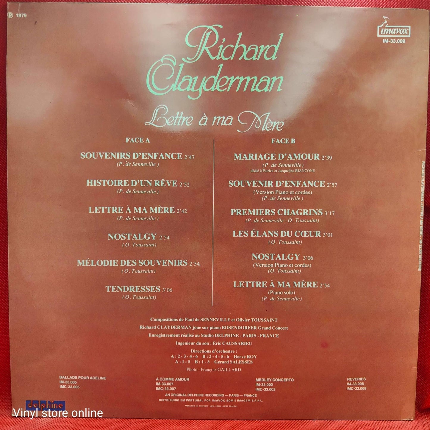 Richard Clayderman – Lettre A Ma Mère