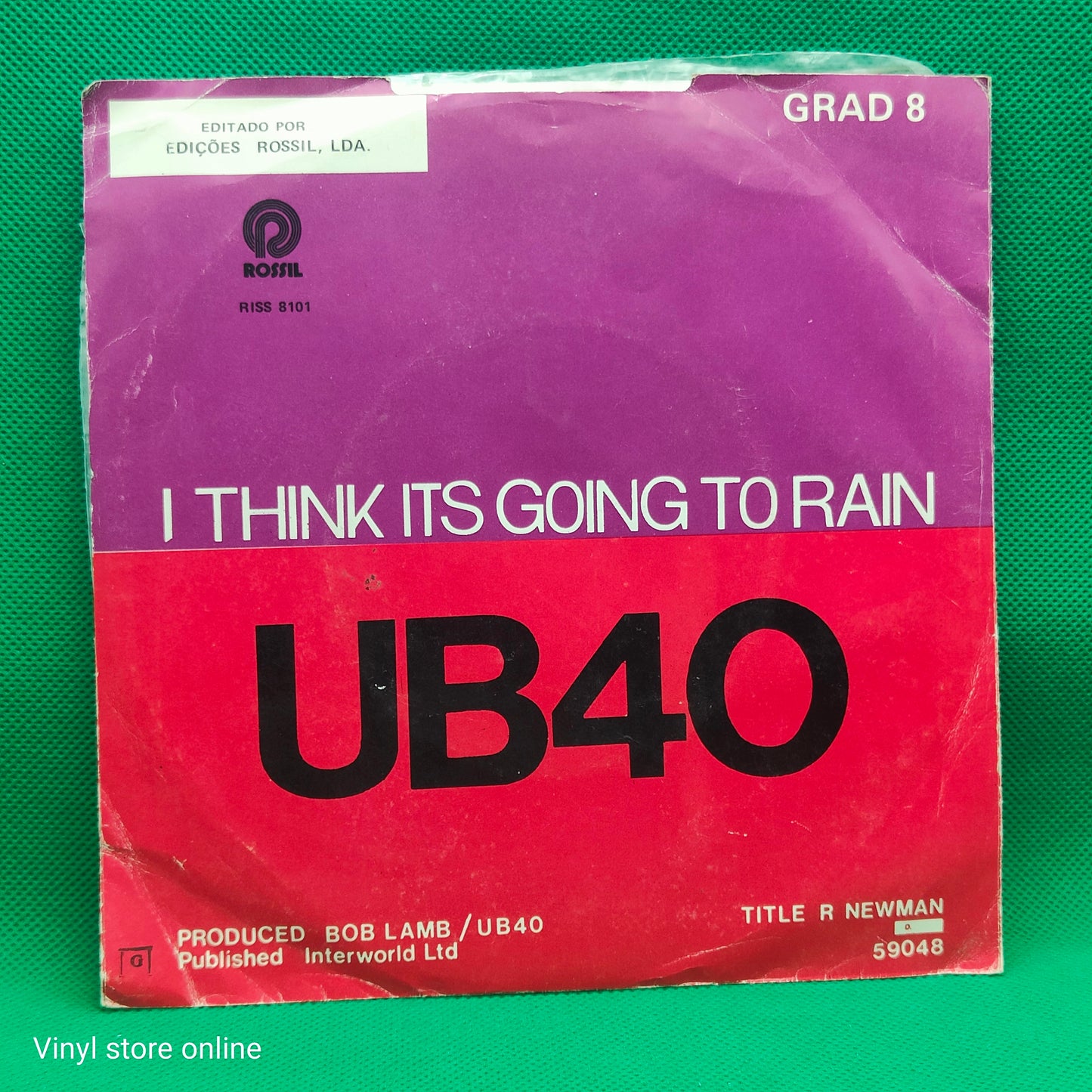 UB40 – I Think It's Going To Rain Today / My Way Of Thinking