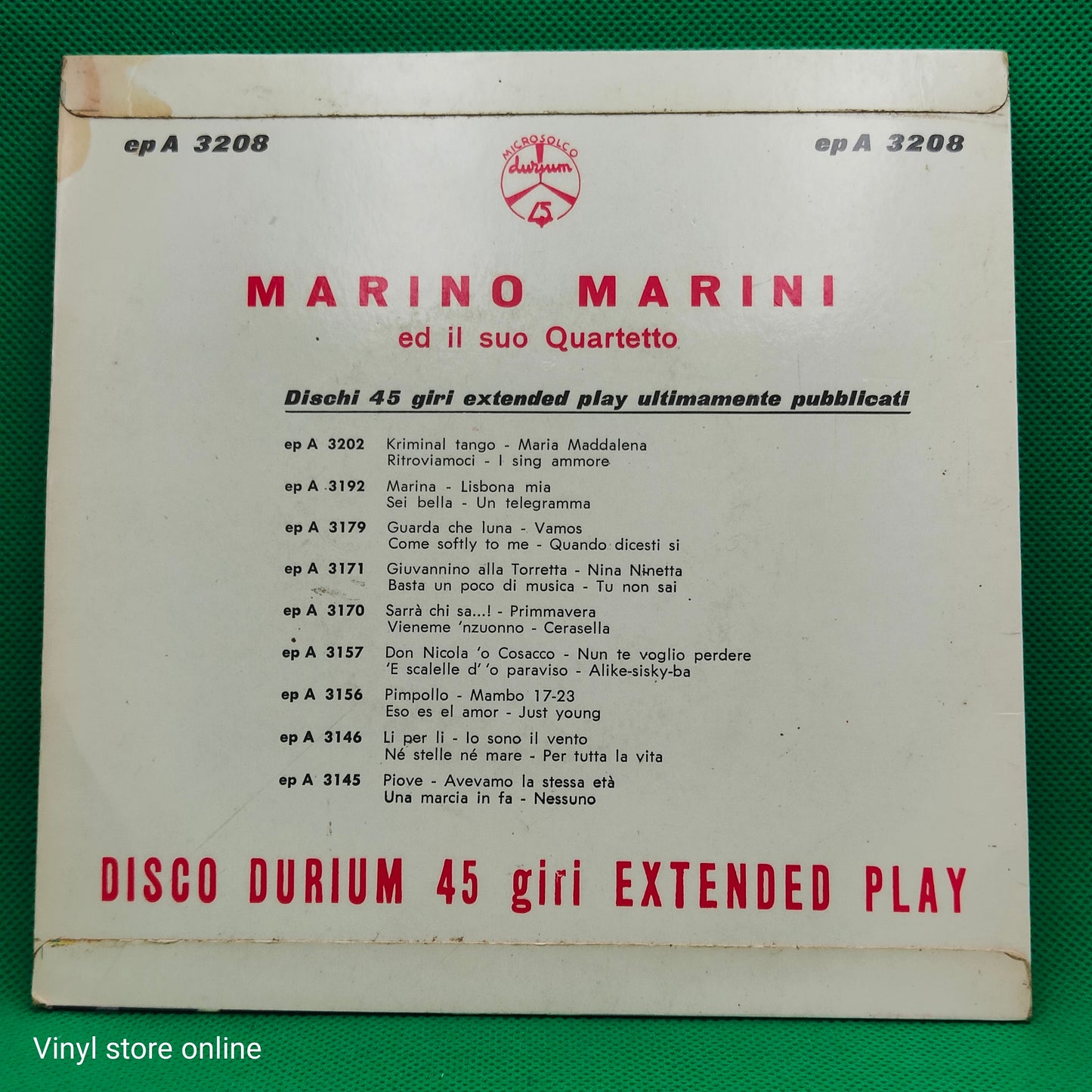 Marino Marini Ed Il Suo Quartetto – Honeymoon