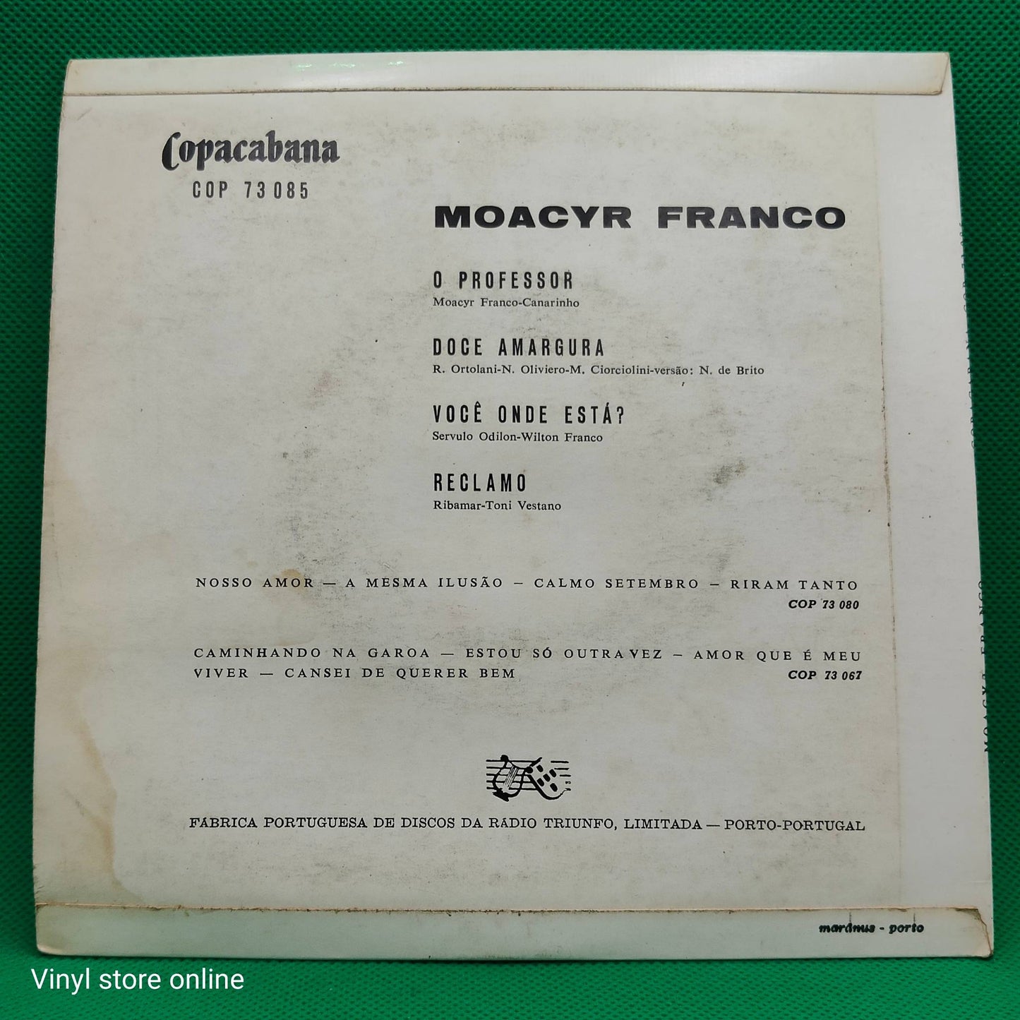 Moacyr Franco - O Professor / Doce Amargura