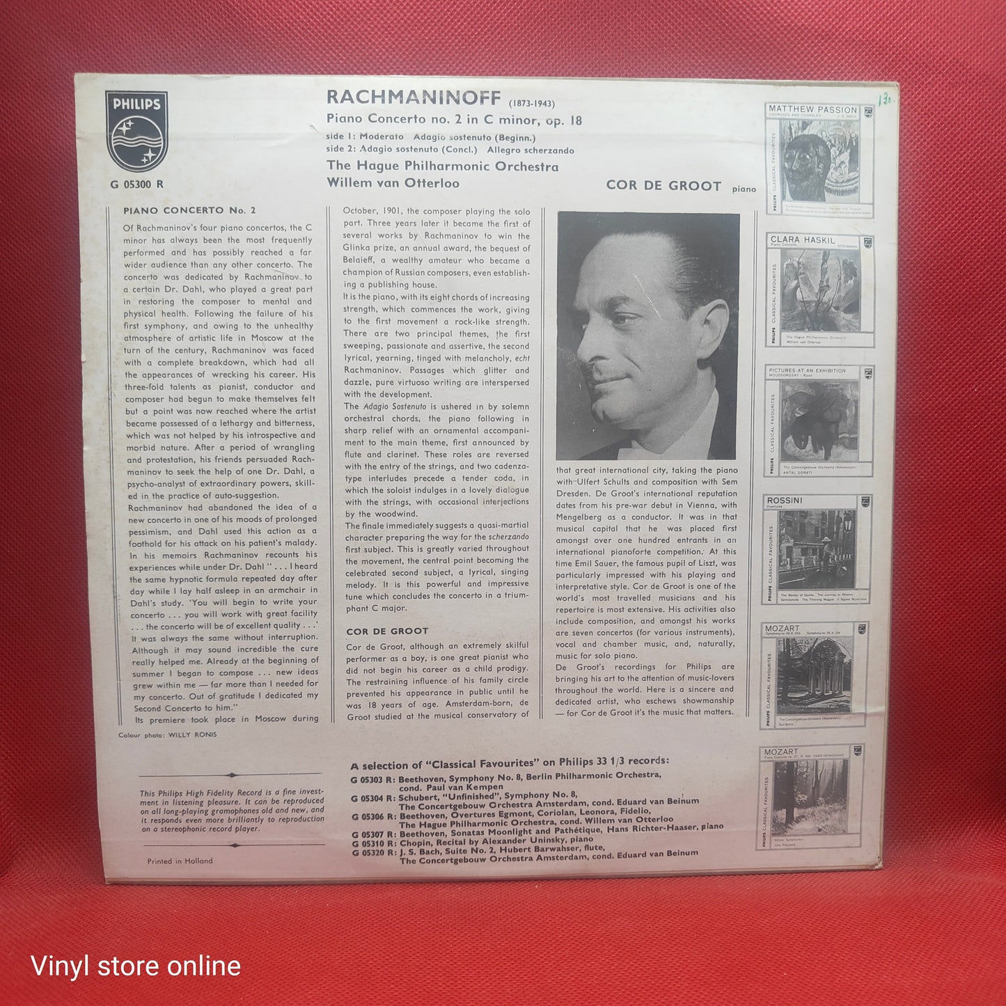 Cor de Groot | Het Residentieorkest* | Willem van Otterloo Play Rachmaninoff* – Pianoconcert Nr. 2