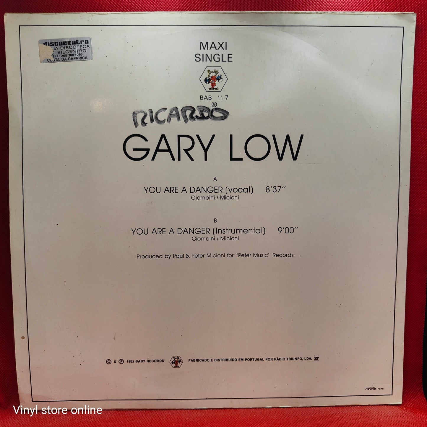 Gary Low – You Are A Danger