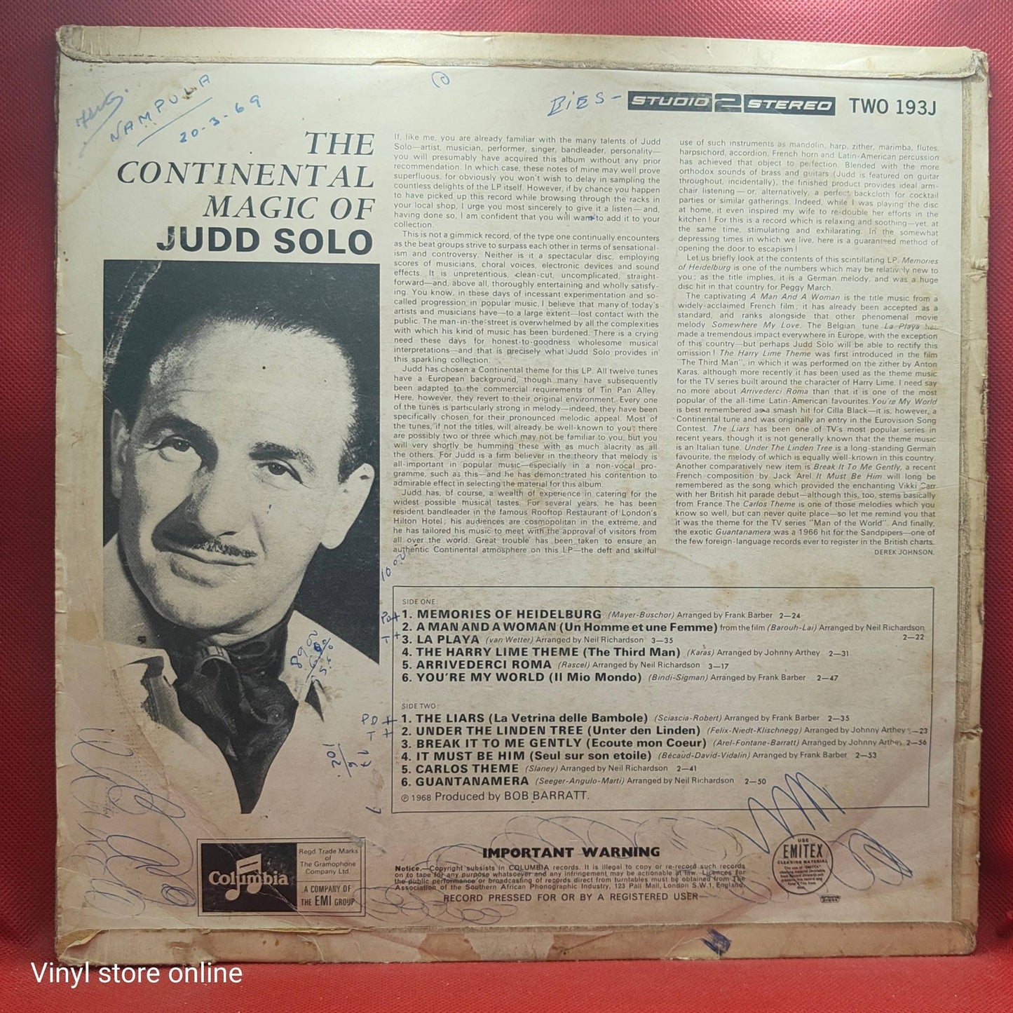 The Continental Magic Of Judd Solo
