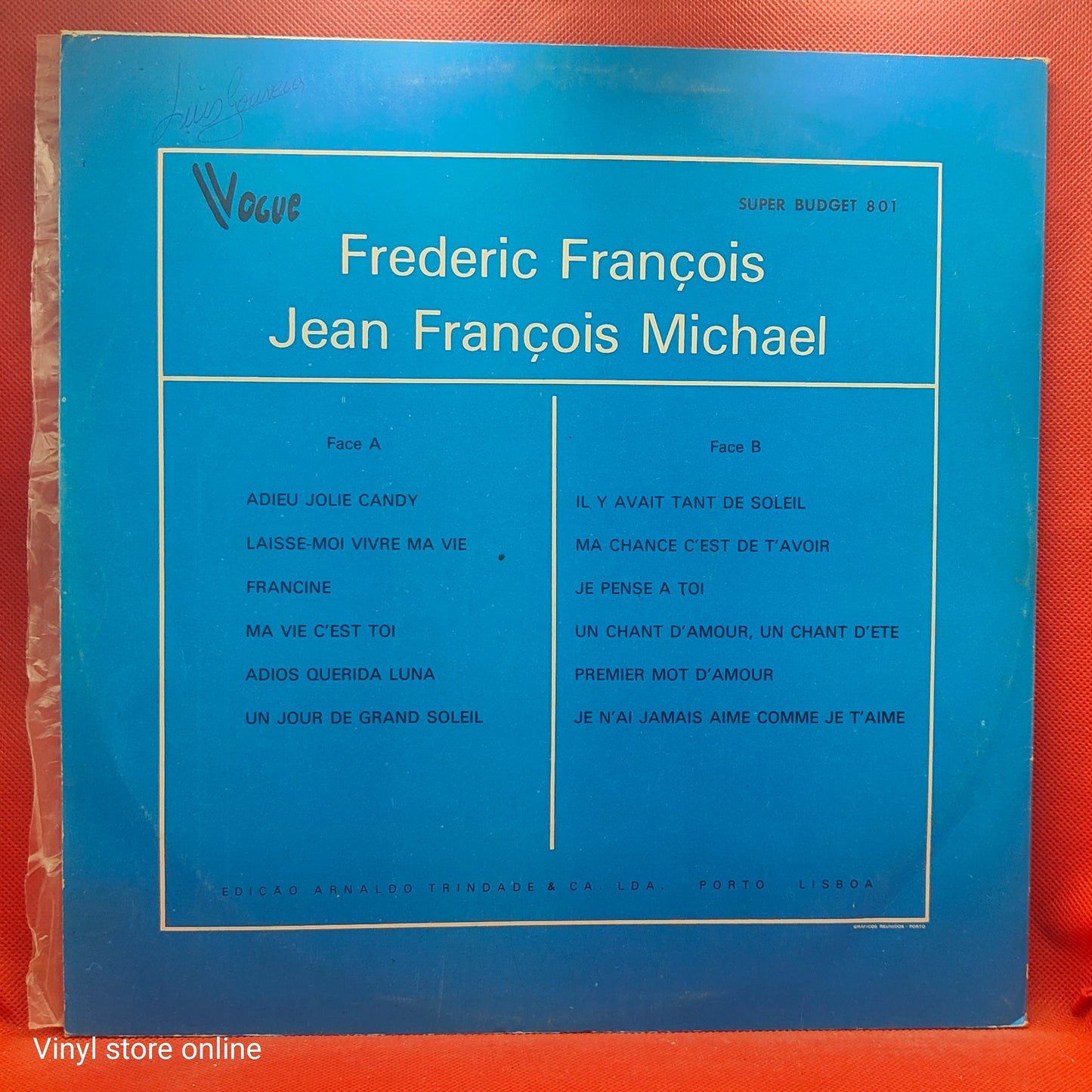 Jean-François Michael, Frédéric François – Jean François Michael / Frederic François