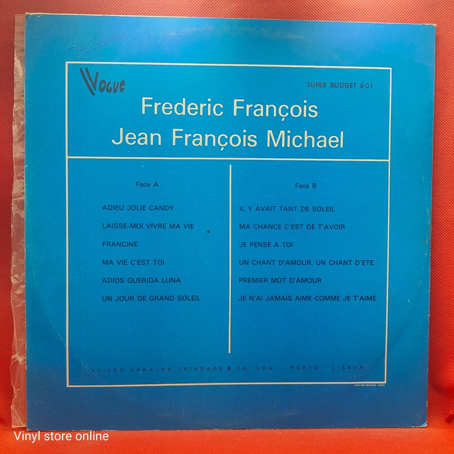 Jean-François Michael, Frédéric François – Jean François Michael / Frederic François