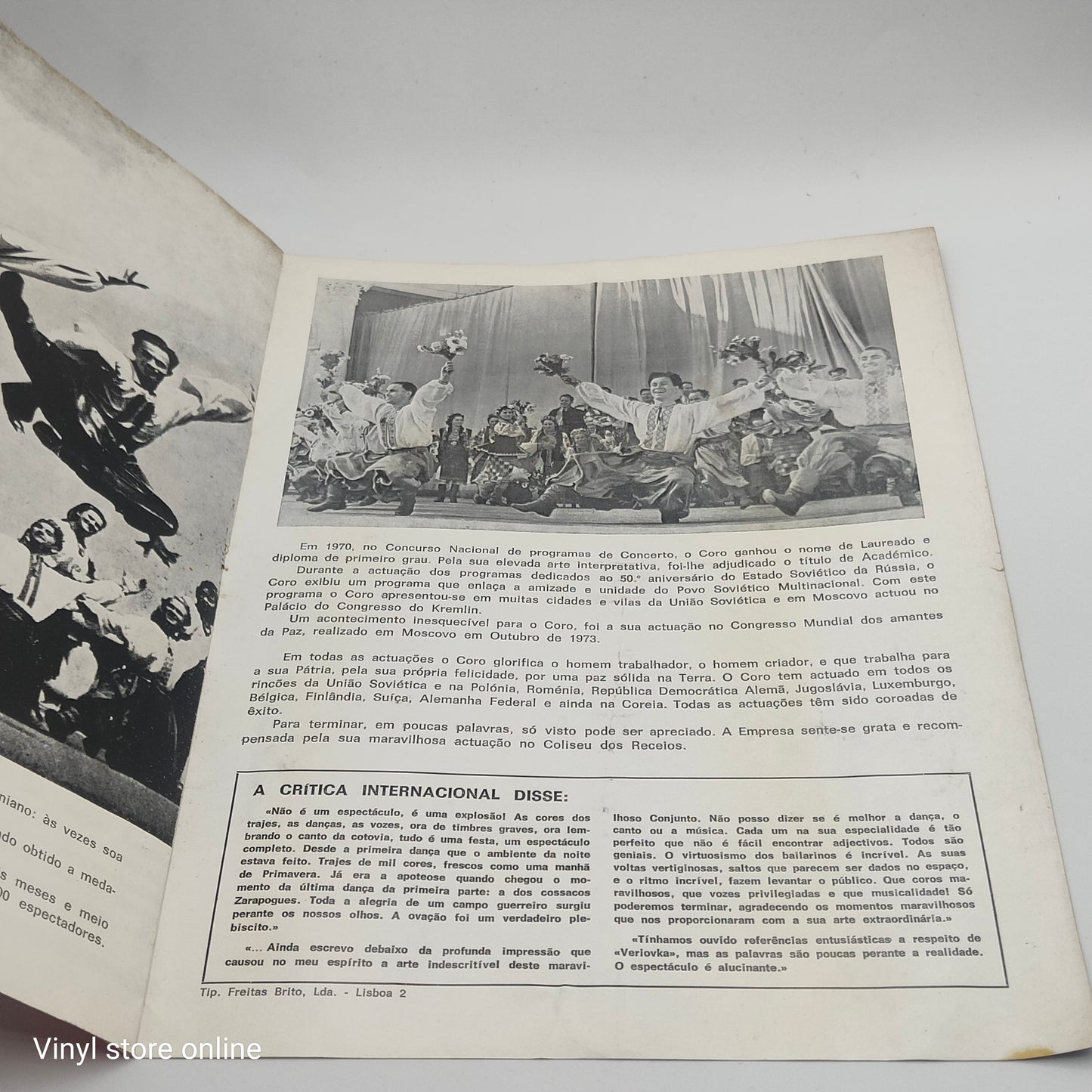 COROS E DANCAS DA UKRANIA - CONJUNTO OFICIAL DA U.R.S.S.