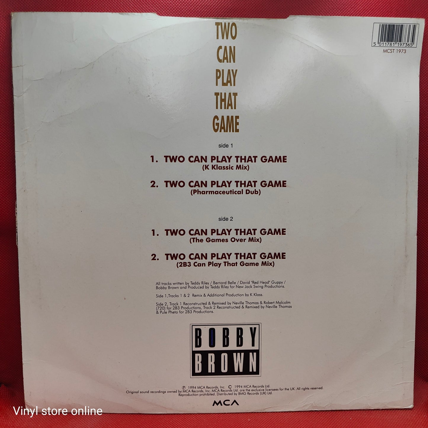 Bobby Brown – Two Can Play That Game (The K Klass Mixes)