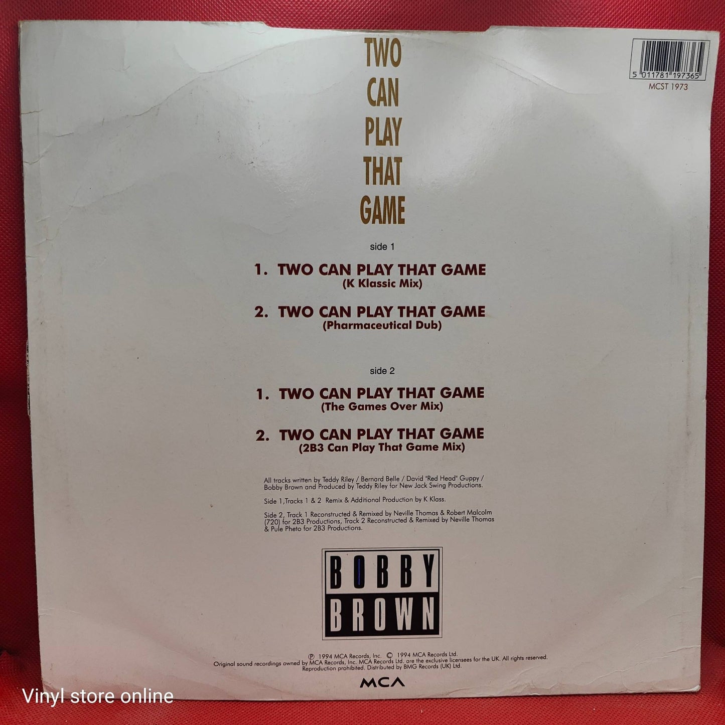 Bobby Brown – Two Can Play That Game (The K Klass Mixes)