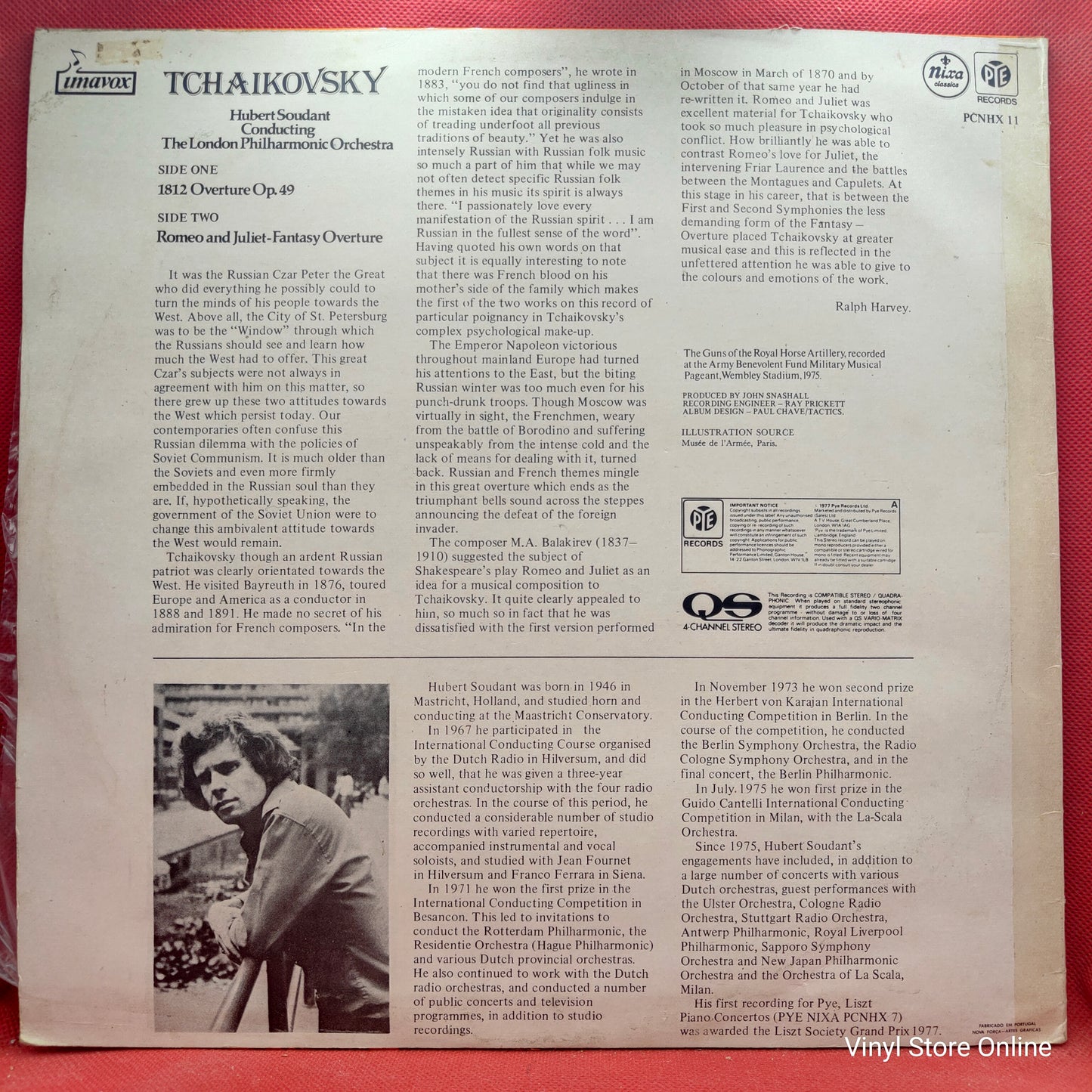 Tchaikovsky, Hubert Soudant, The London Philharmonic Orchestra – 1812 Overture Op. 49, Romeu And Juliet Fantasy Overture