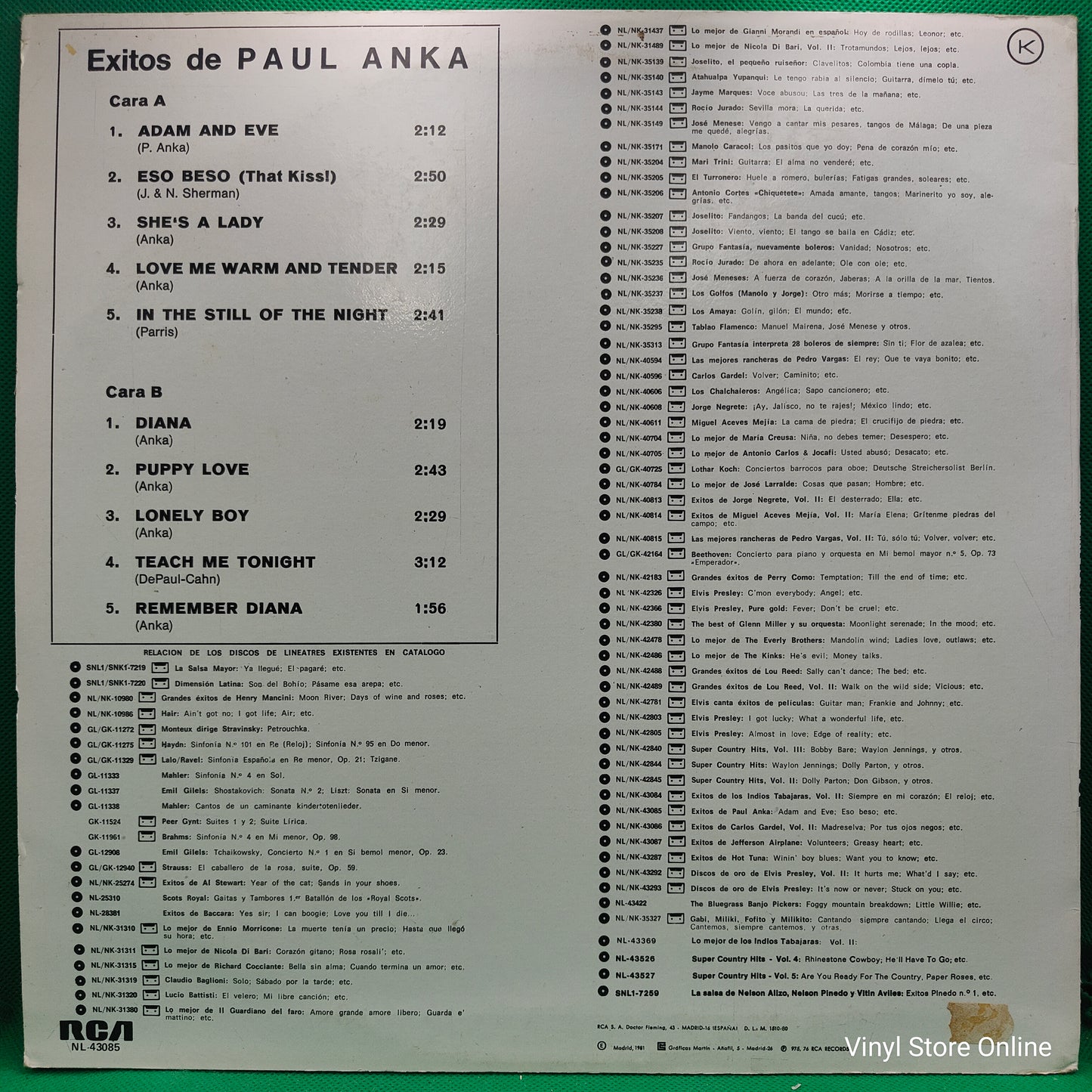 Paul Anka – Exitos De Paul Anka