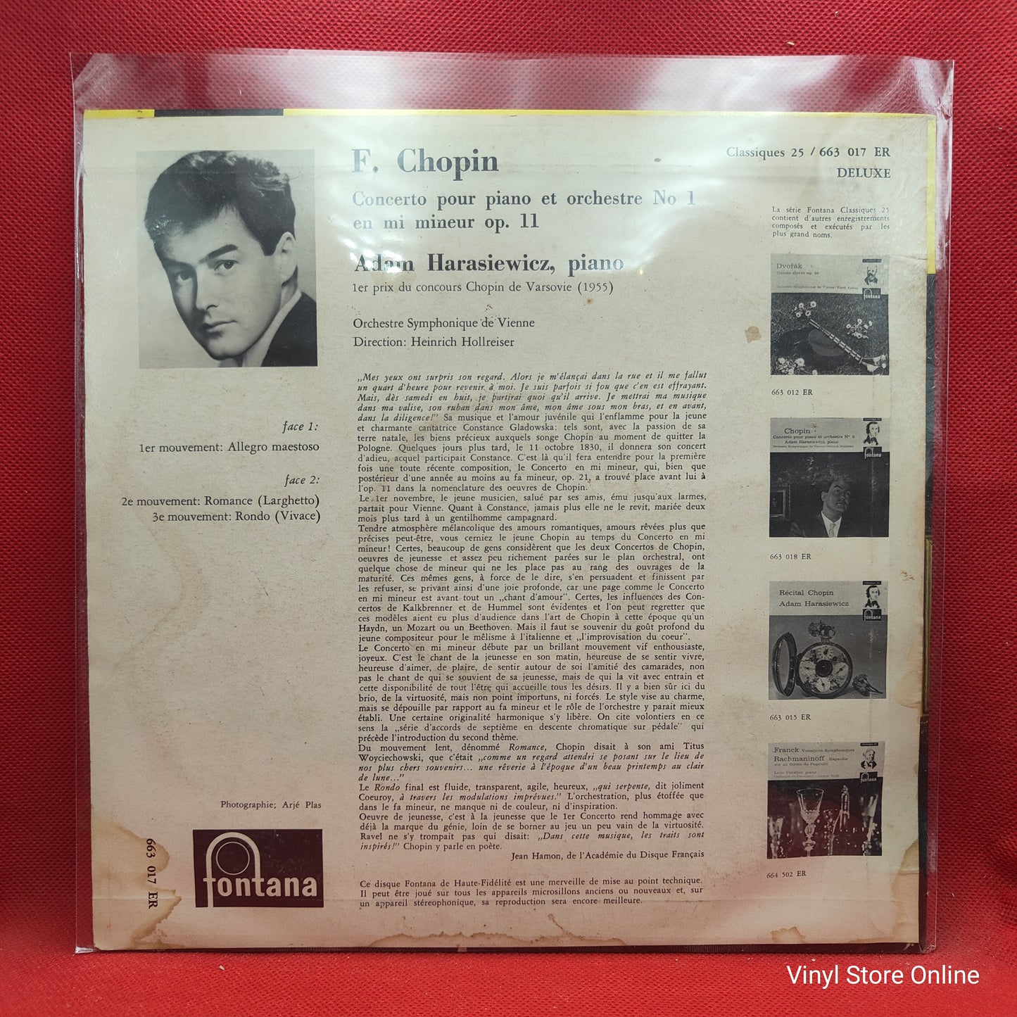 Chopin / Adam Harasiewicz, – Klavierkonzert Nr. 1 E-moll Op. 11