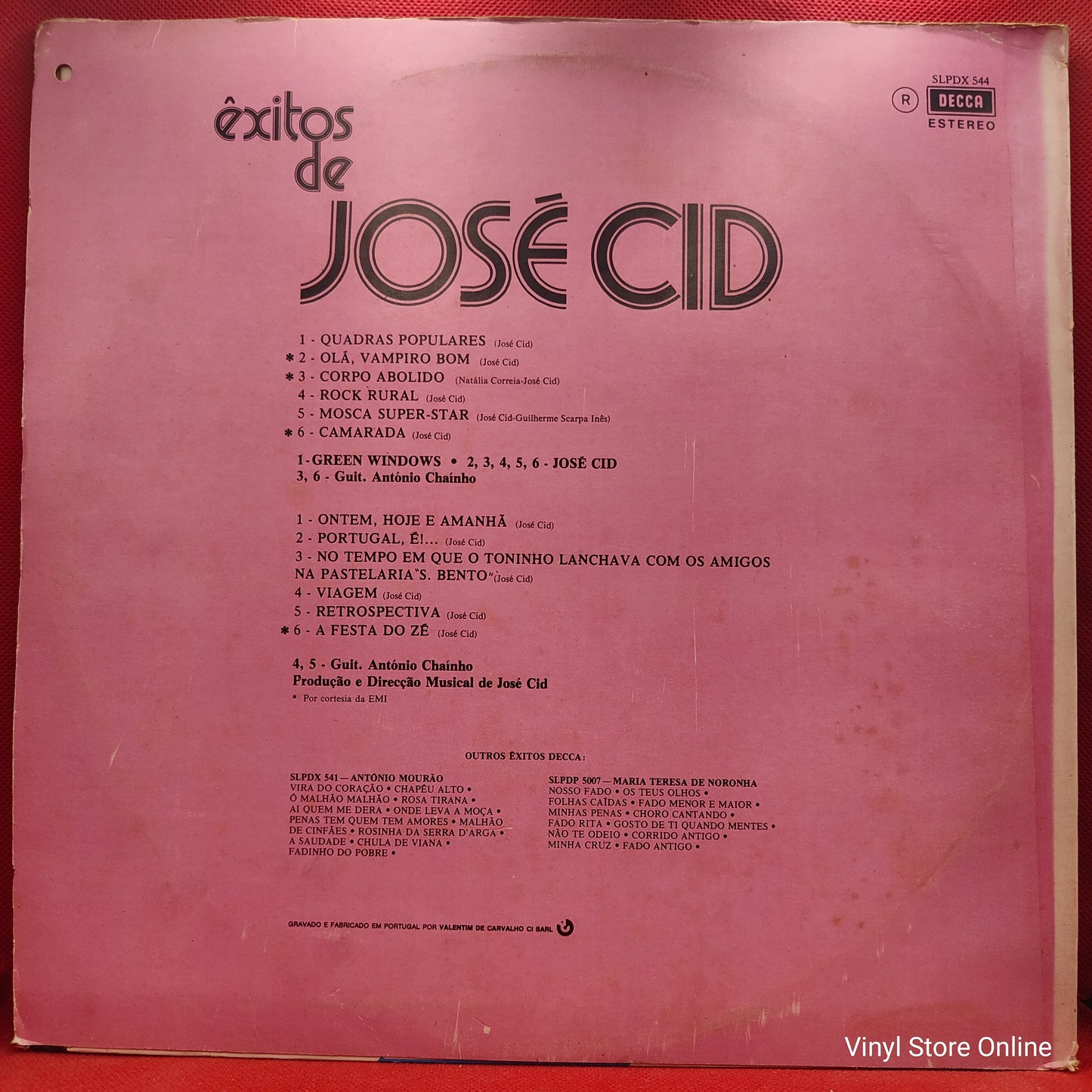 José Cid – Êxitos De José Cid - 1972 - 1976