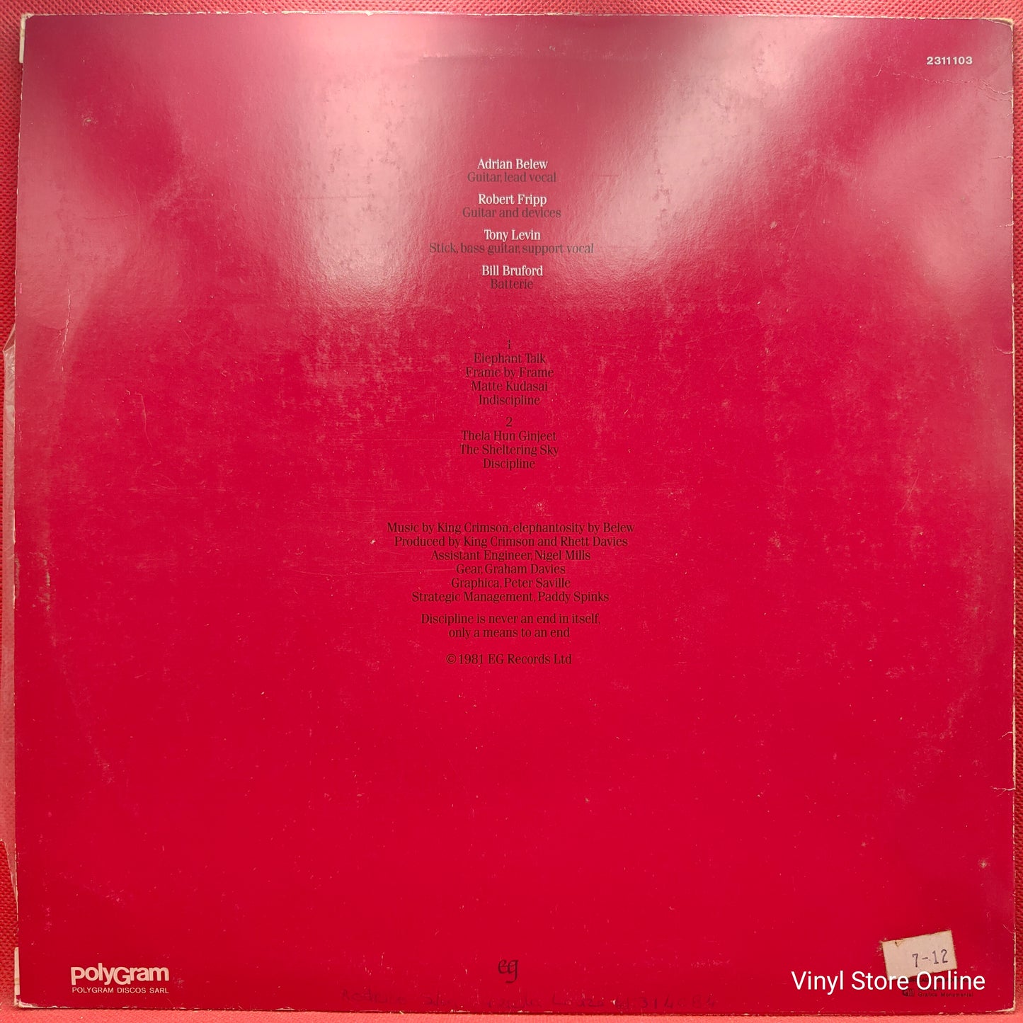 King Crimson – Discipline